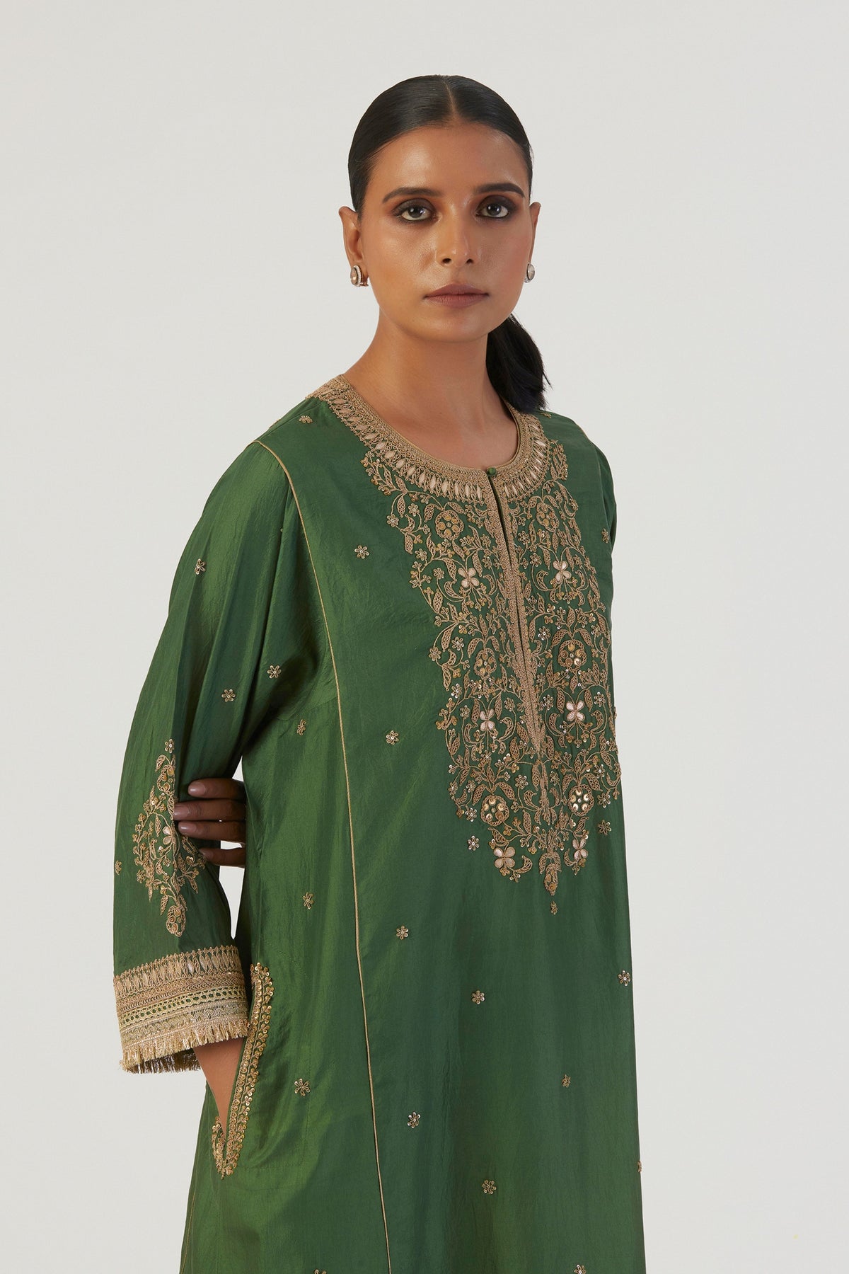 Zia Green Kurta and Pants