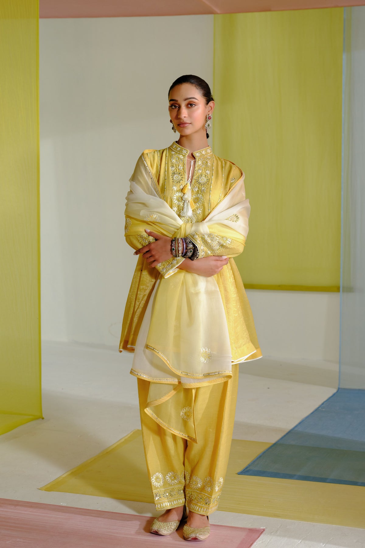 Feba Short Anarkali Set