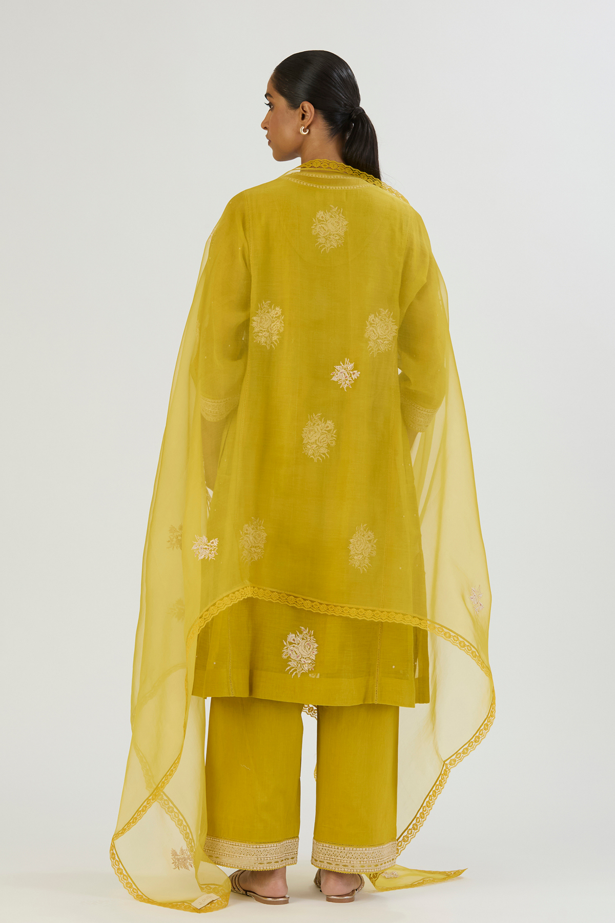 Lime Green Aadhya Dupatta