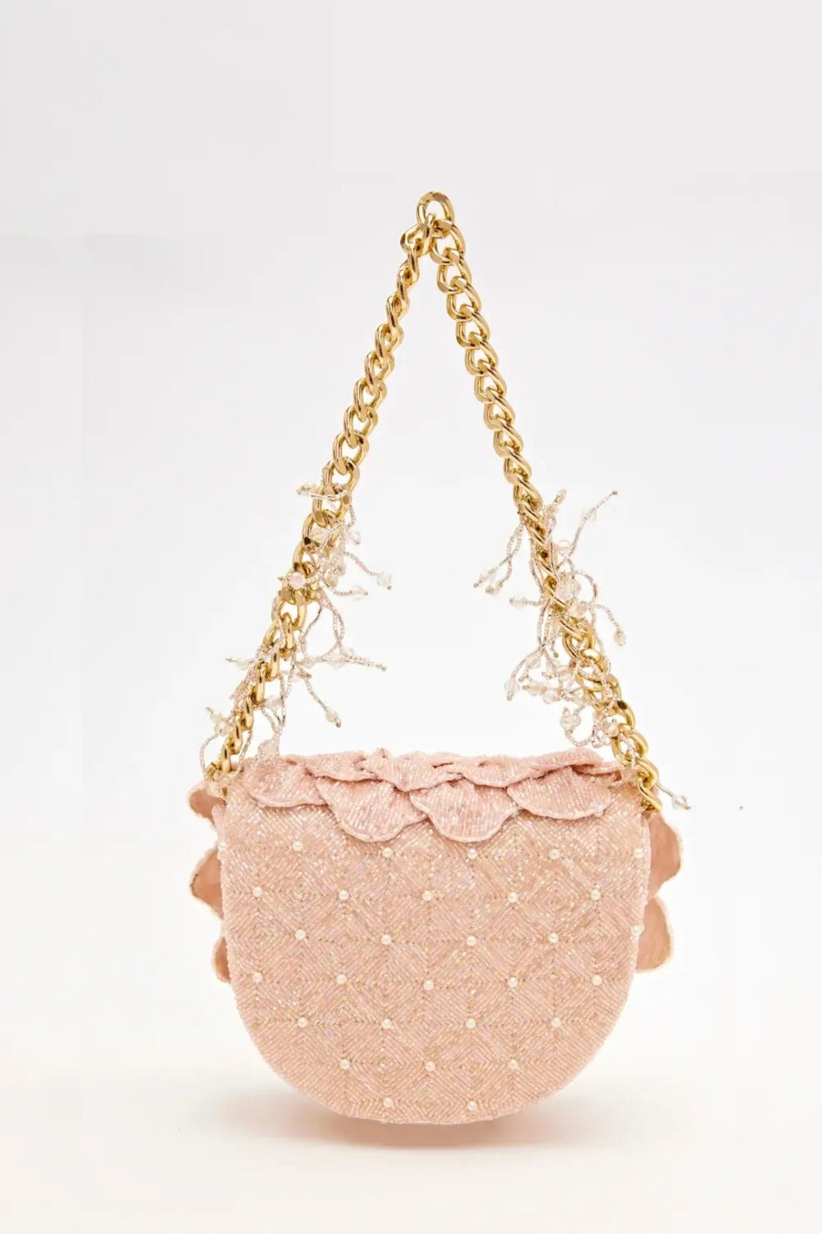 Coco Mini Beaded Sling – Blush