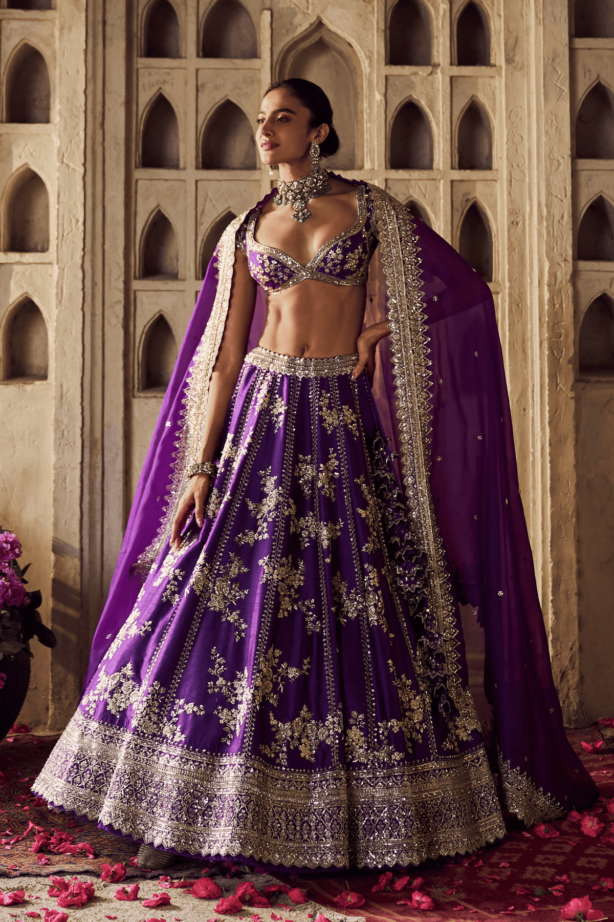 Purple Renuka Lehenga Set