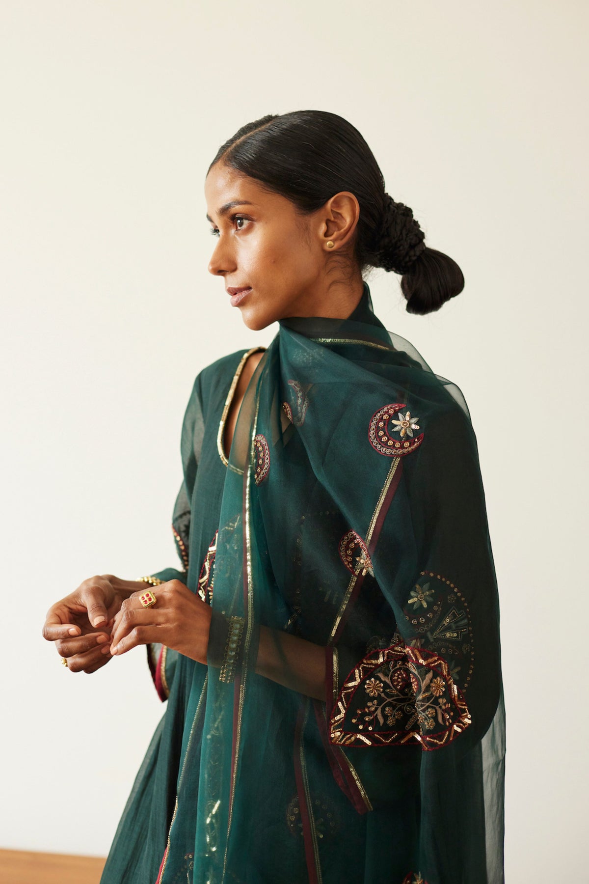 Green Shashi Dupatta