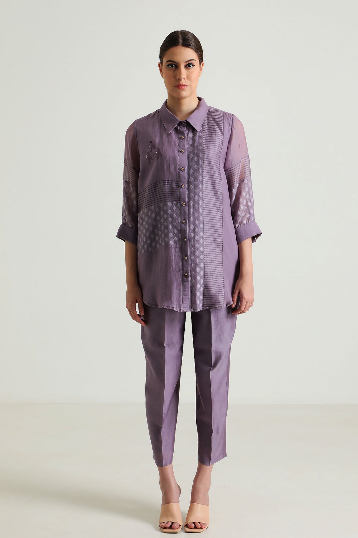 Mauve Shirt and Pant Set