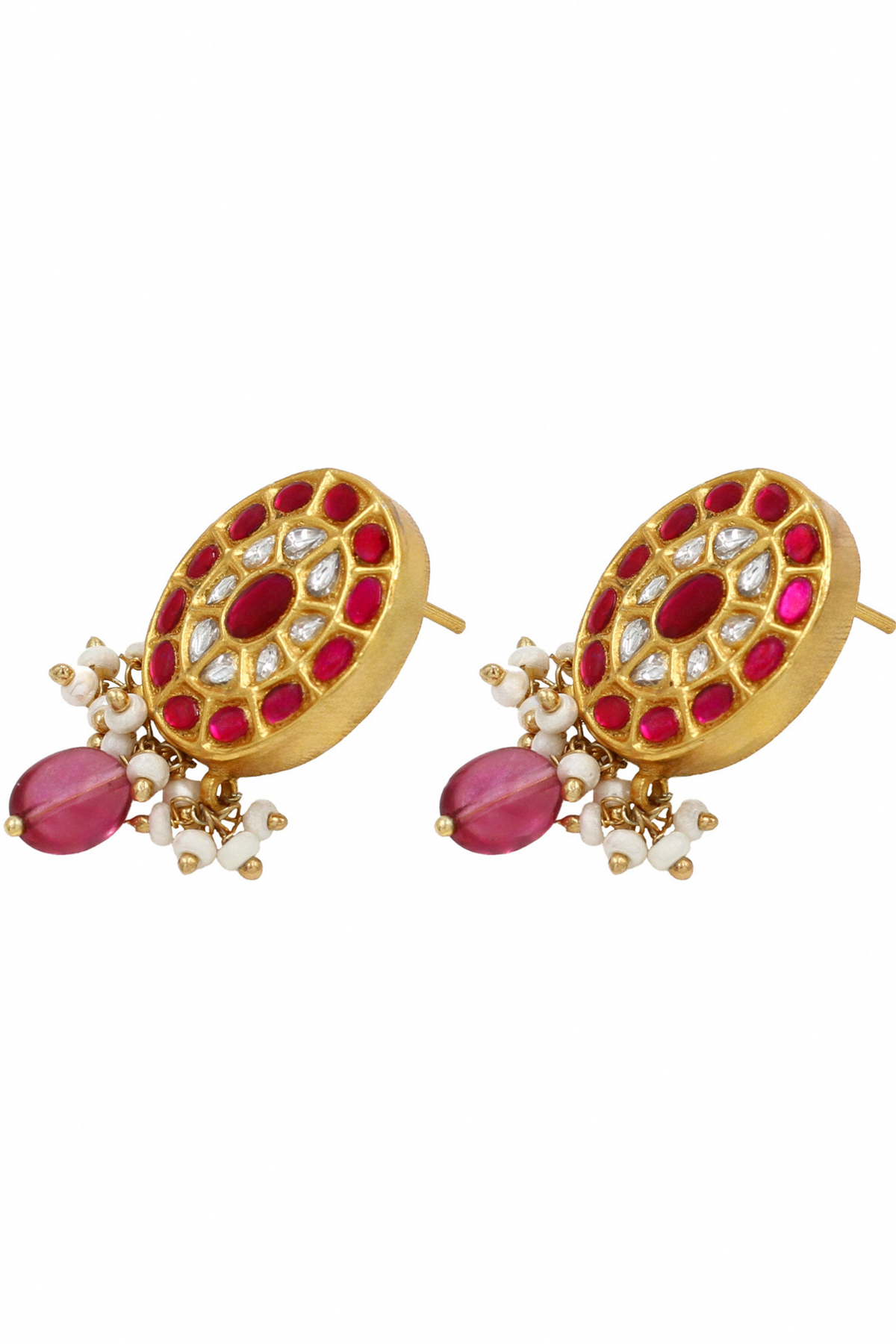 Timeless Elegance Kundan Earrings.