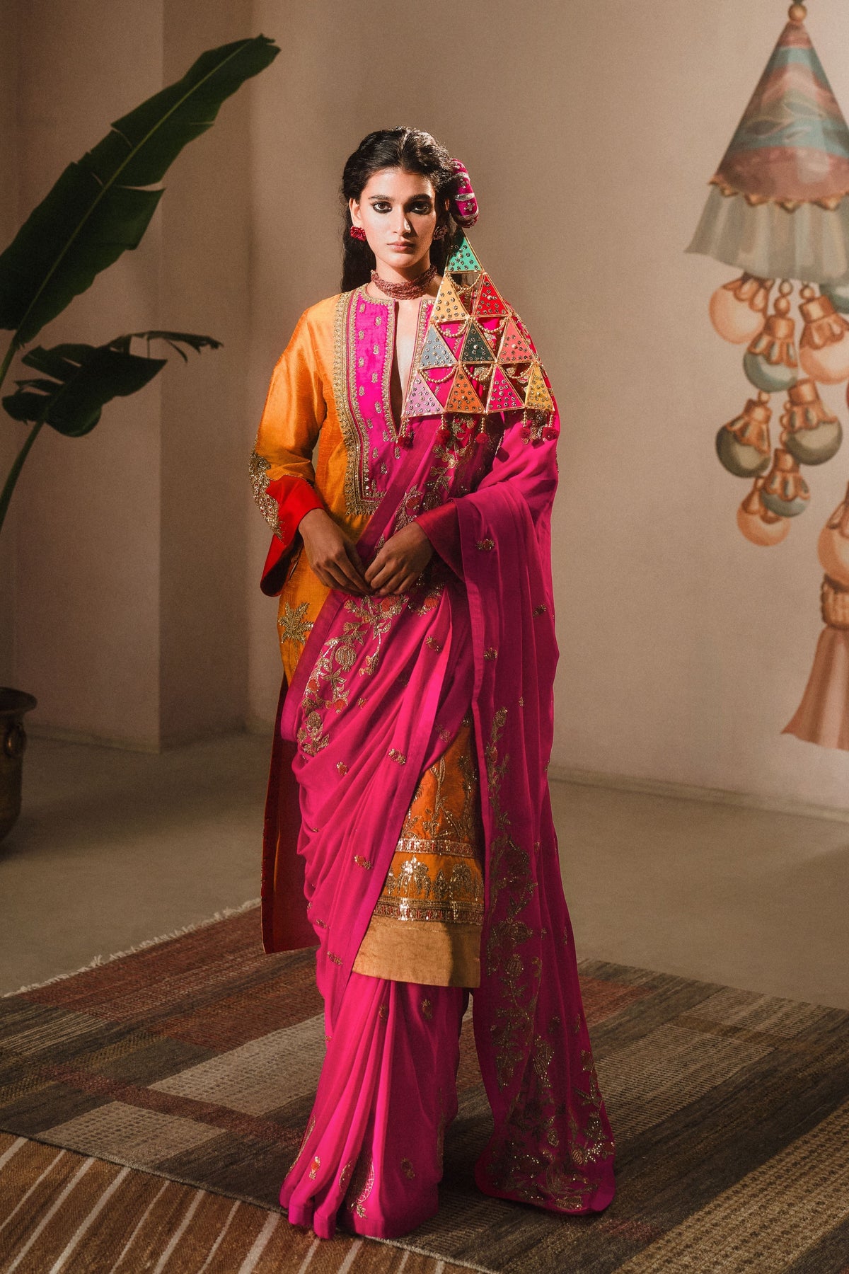 Dillii 6 Saree With Kurta