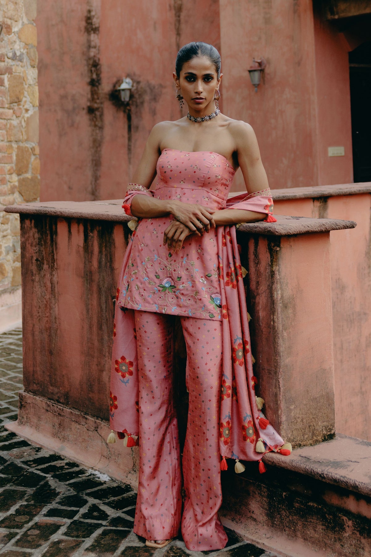 Dusty Rose Tunic Set