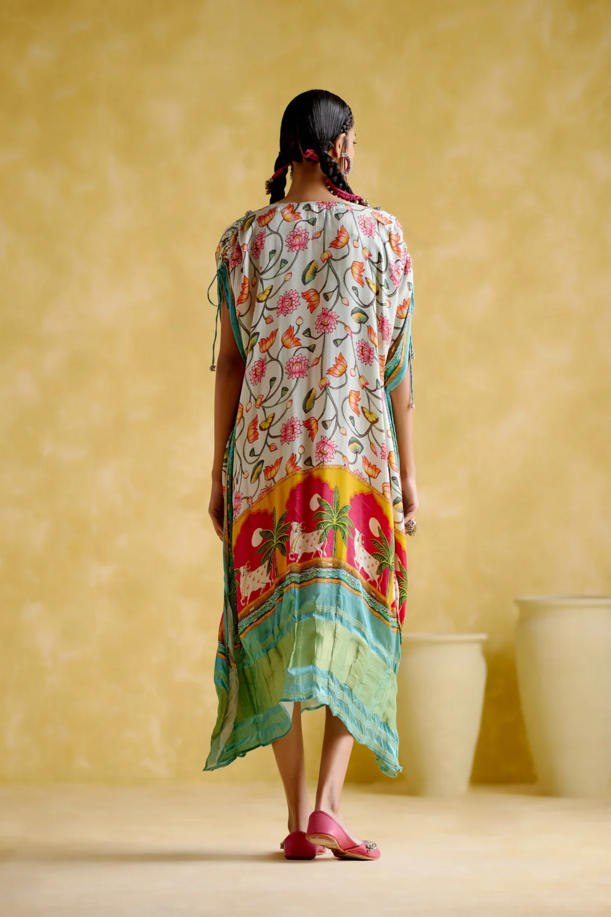 Linus Turquoise Printed Kaftan