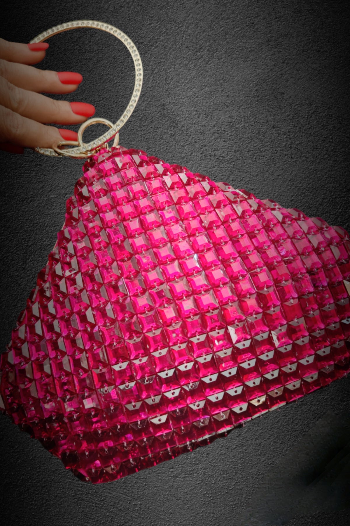 Pink Sapphire Diamond Clutch