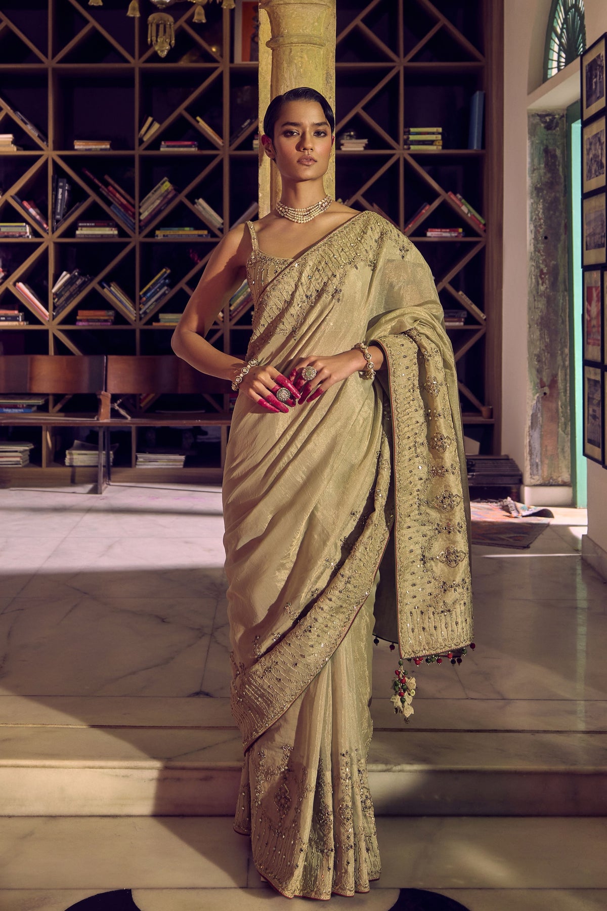 Classic Gold Tissue Saree