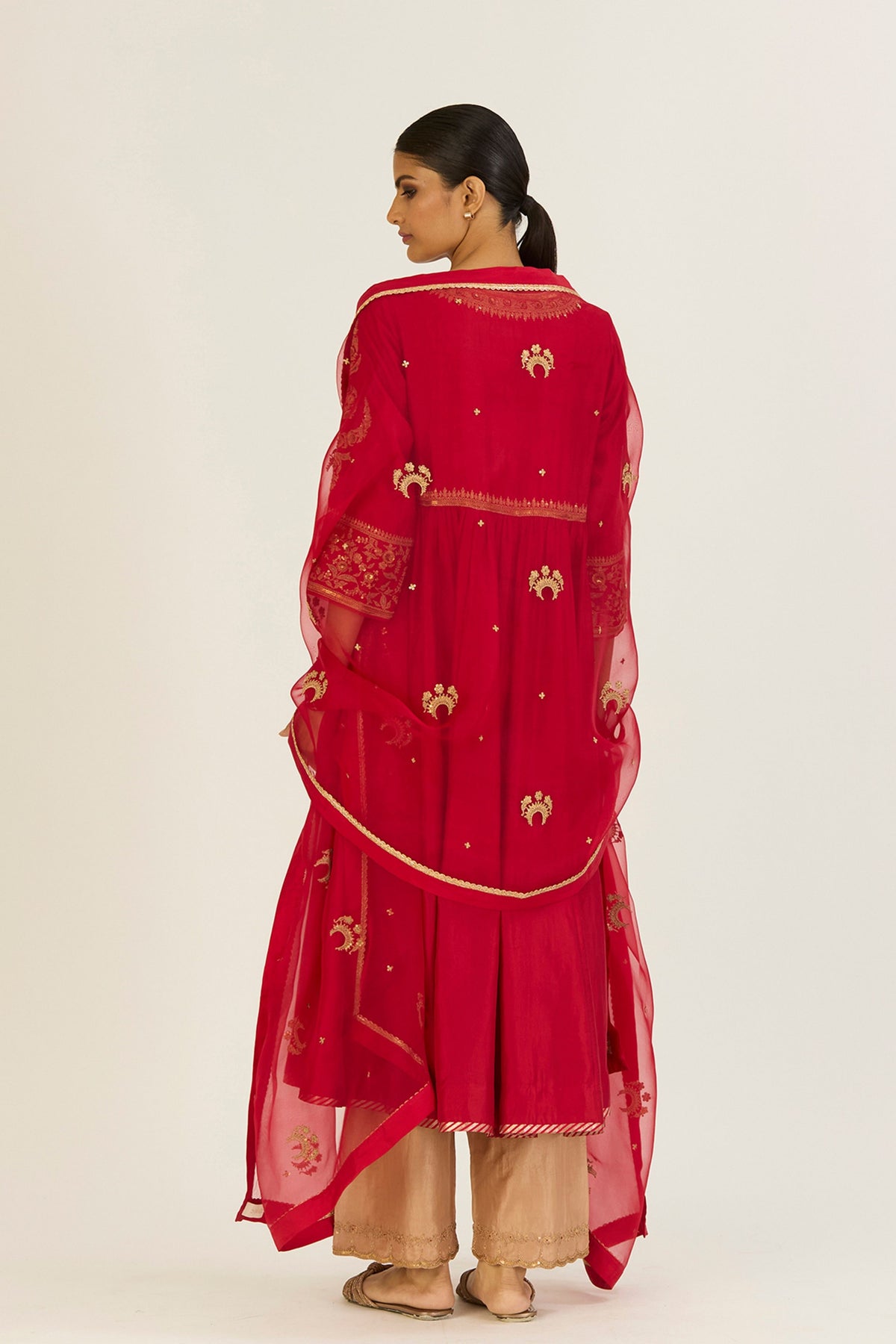 Ajanta Red Dupatta