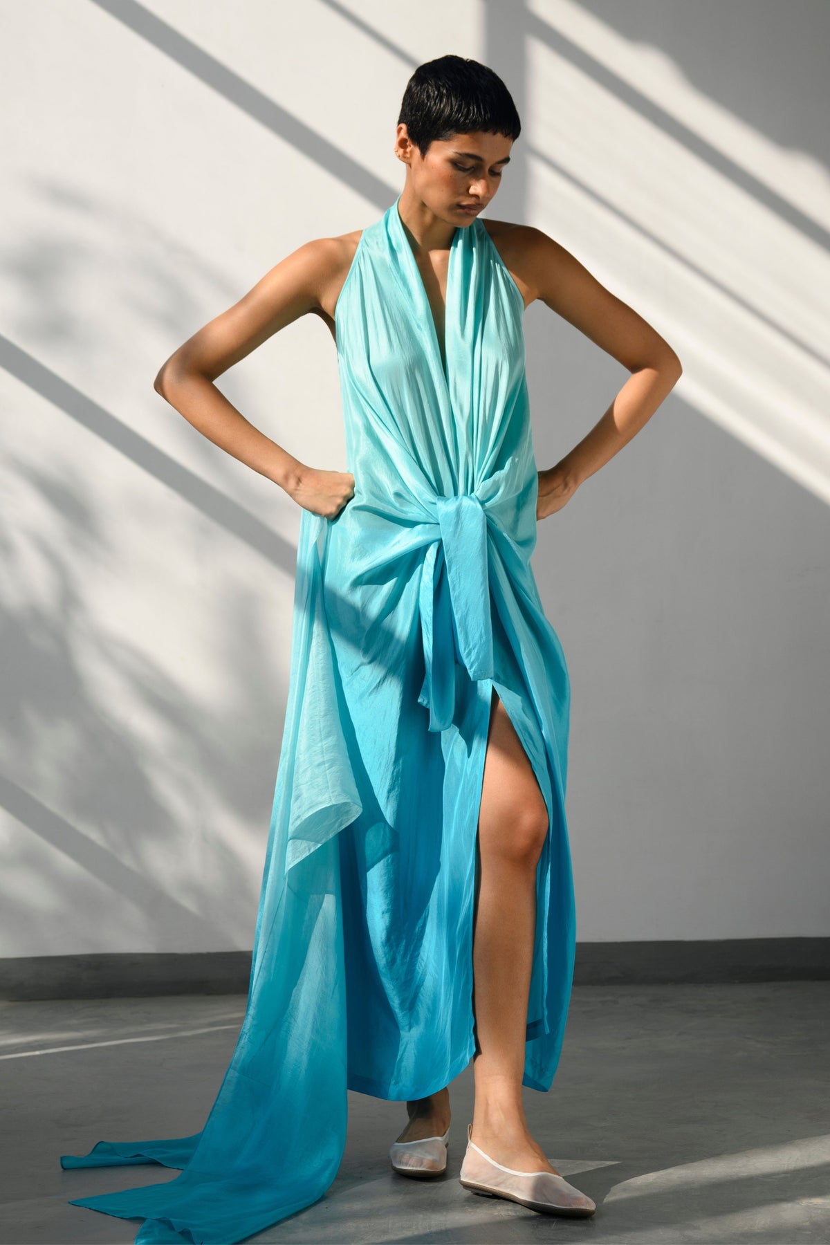 Solana Ombre Knotted Dress