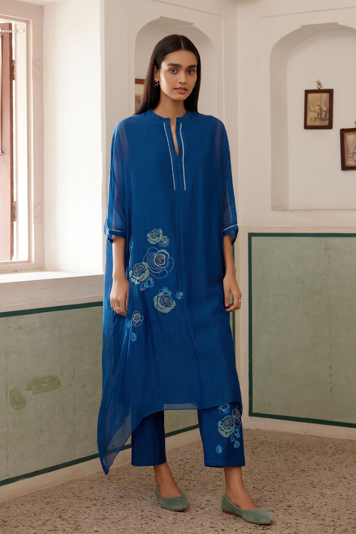 Sapphire Applique Tunic Set