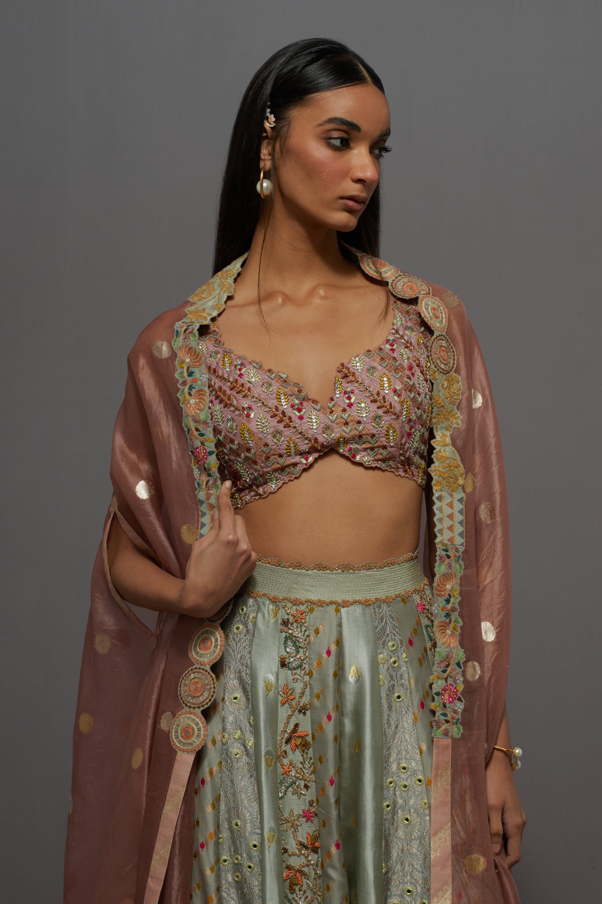 Aqua Sharara Set