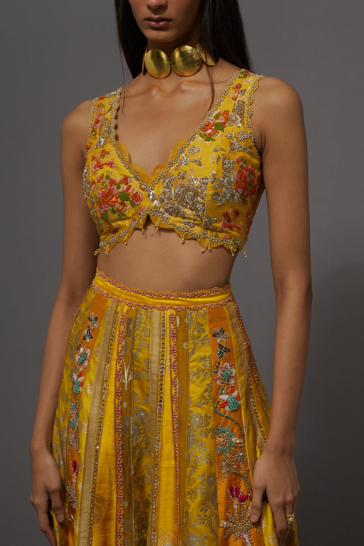 Yellow Sharara Set