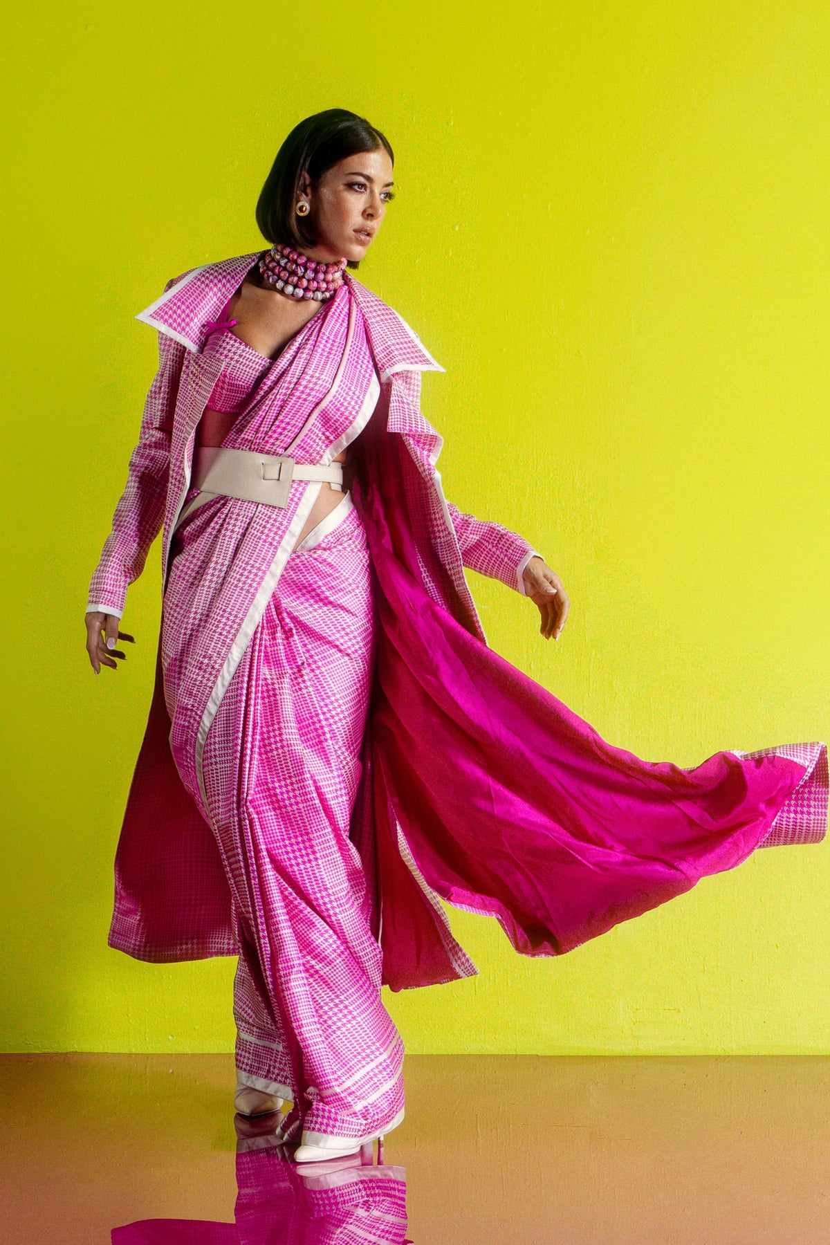 The Cher Rani Pink Saree