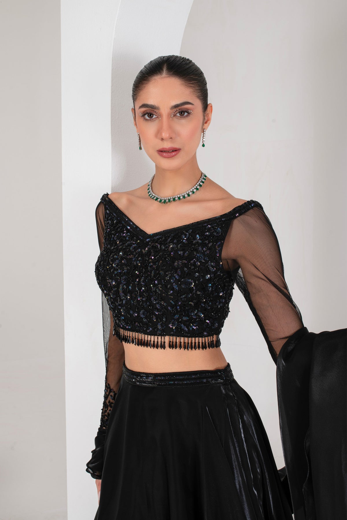 Black Lehenga Set