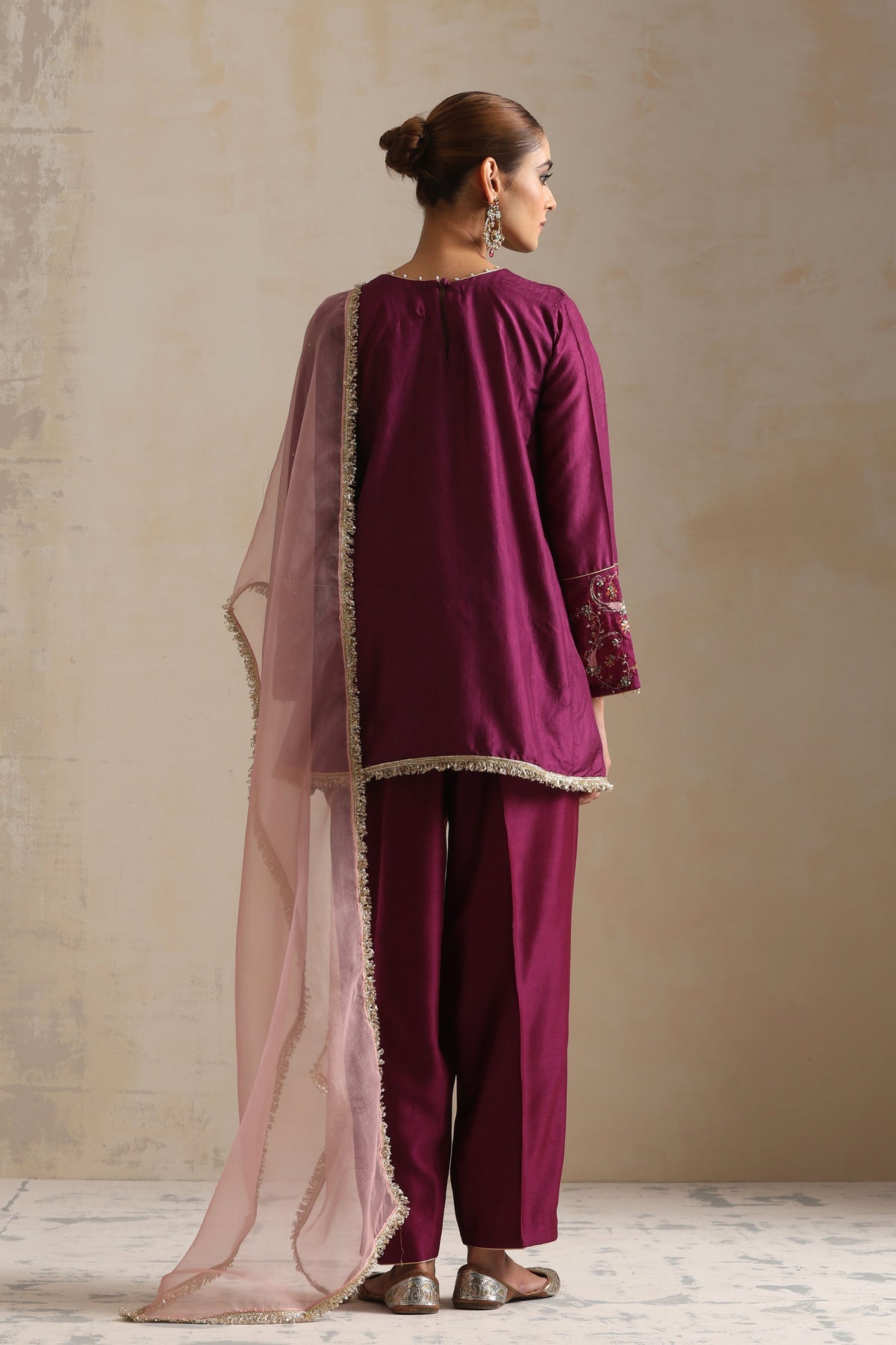 Aubergine Nyra Kurta Set