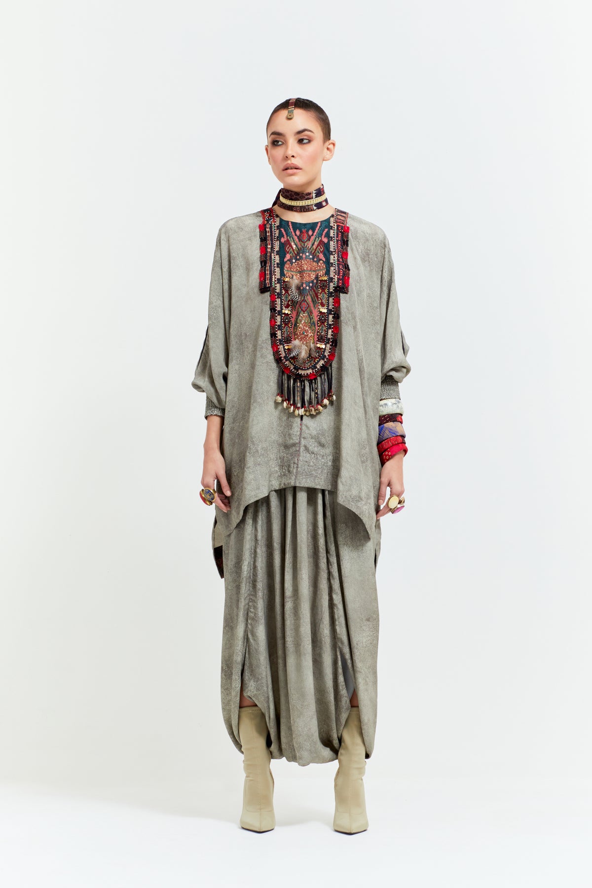 Kuru Trapeze Kurti Set