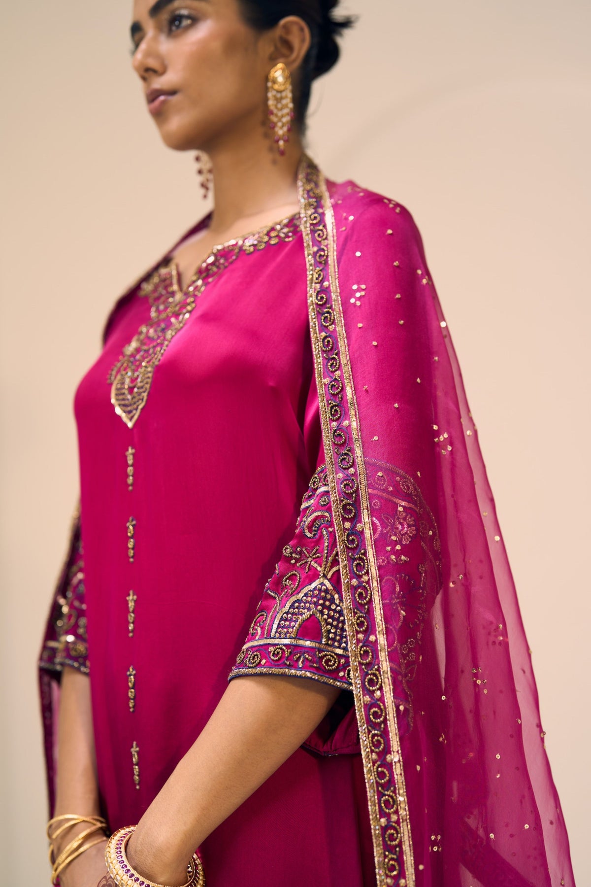 Pink Taara Kurta Set