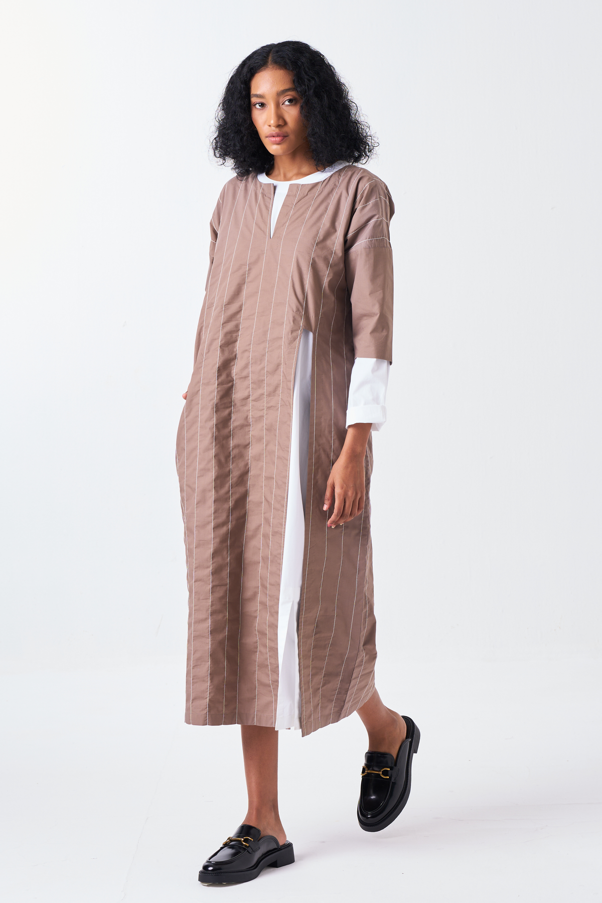 Front Slit Tunic Co-ord Set