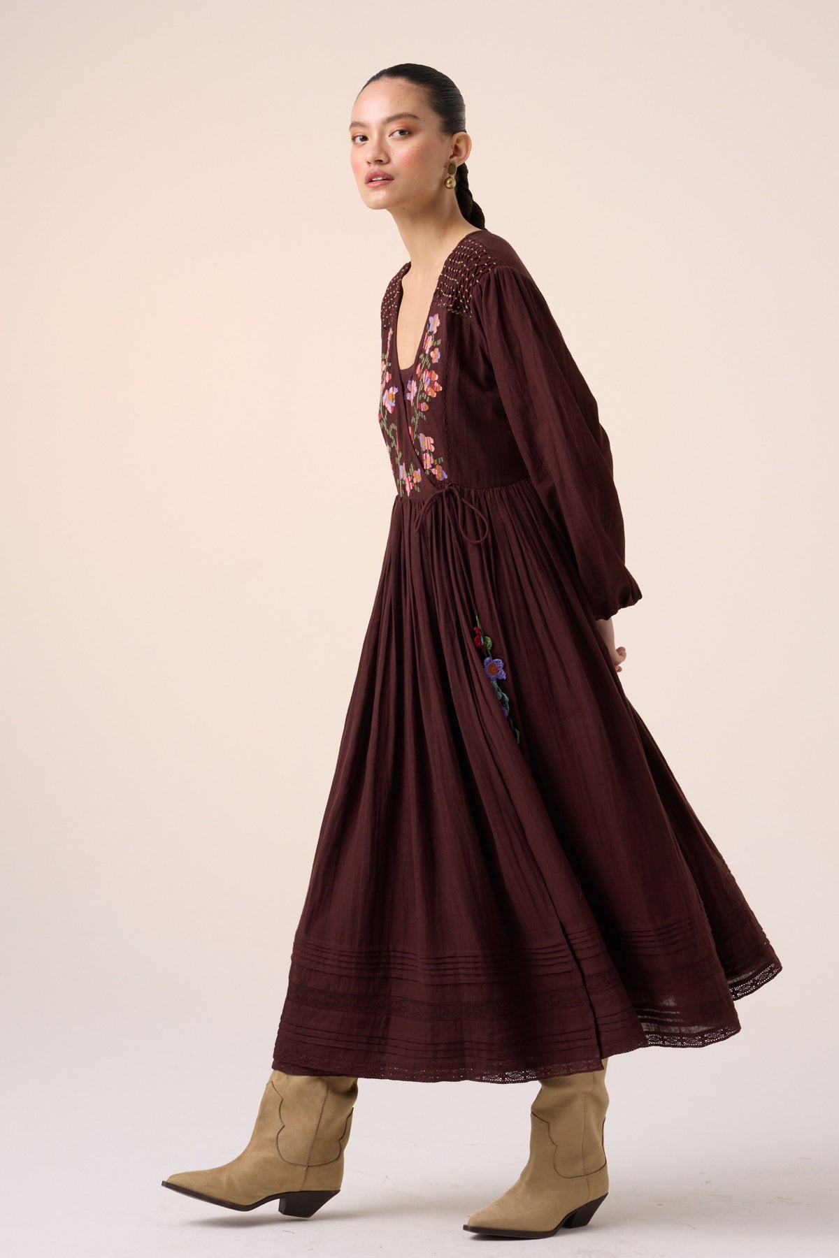 Poem Maroon Dress