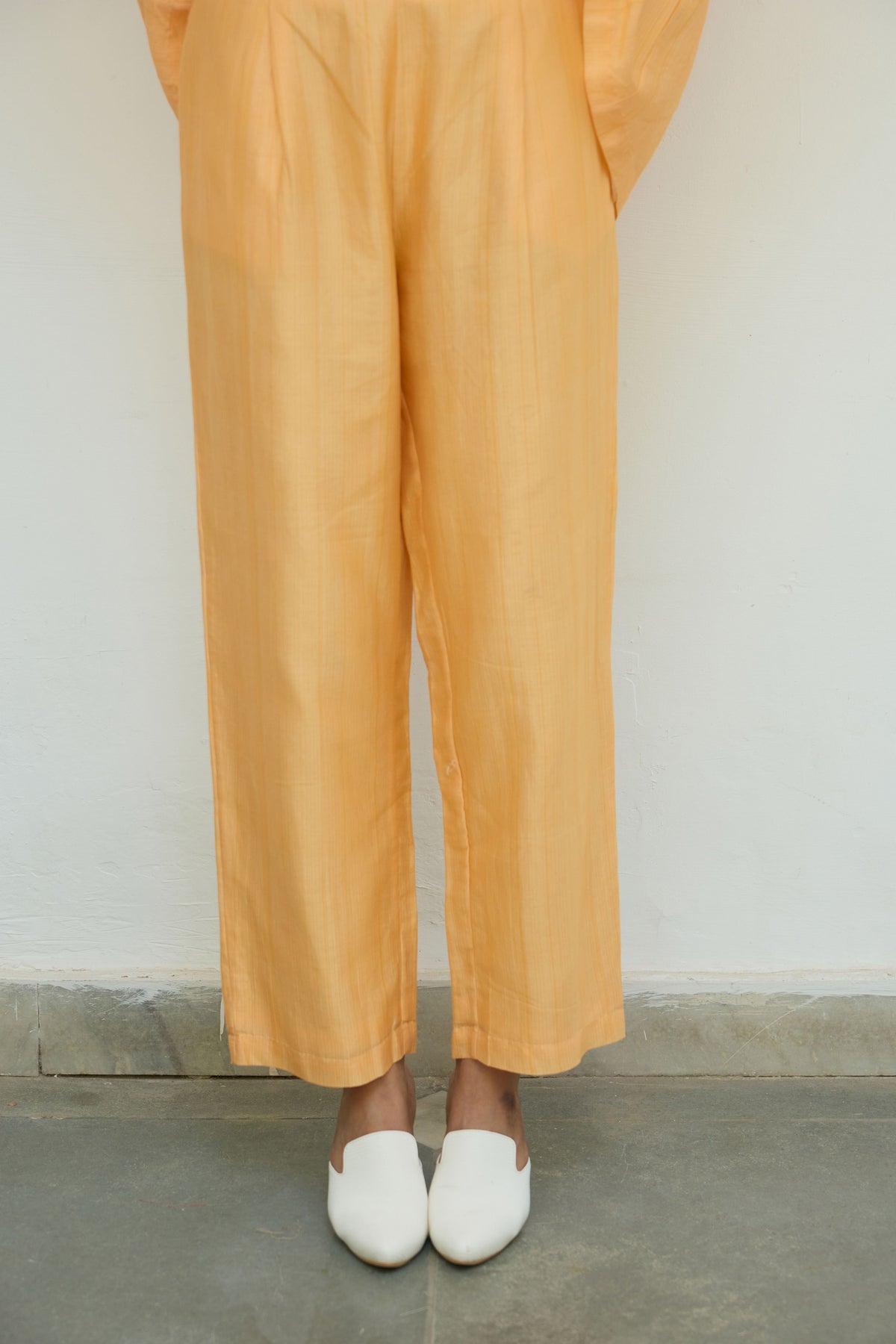 Orange Cotton Trousers