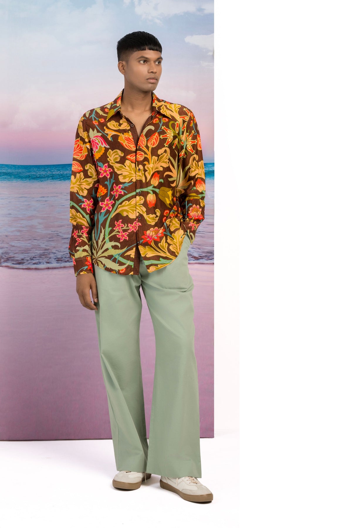 Bloom Sylized Silk Shirt