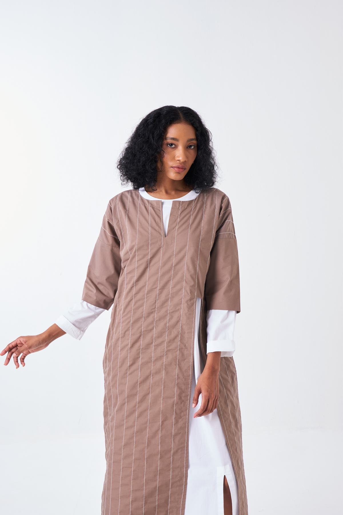 Front Slit Tunic Co-ord Set