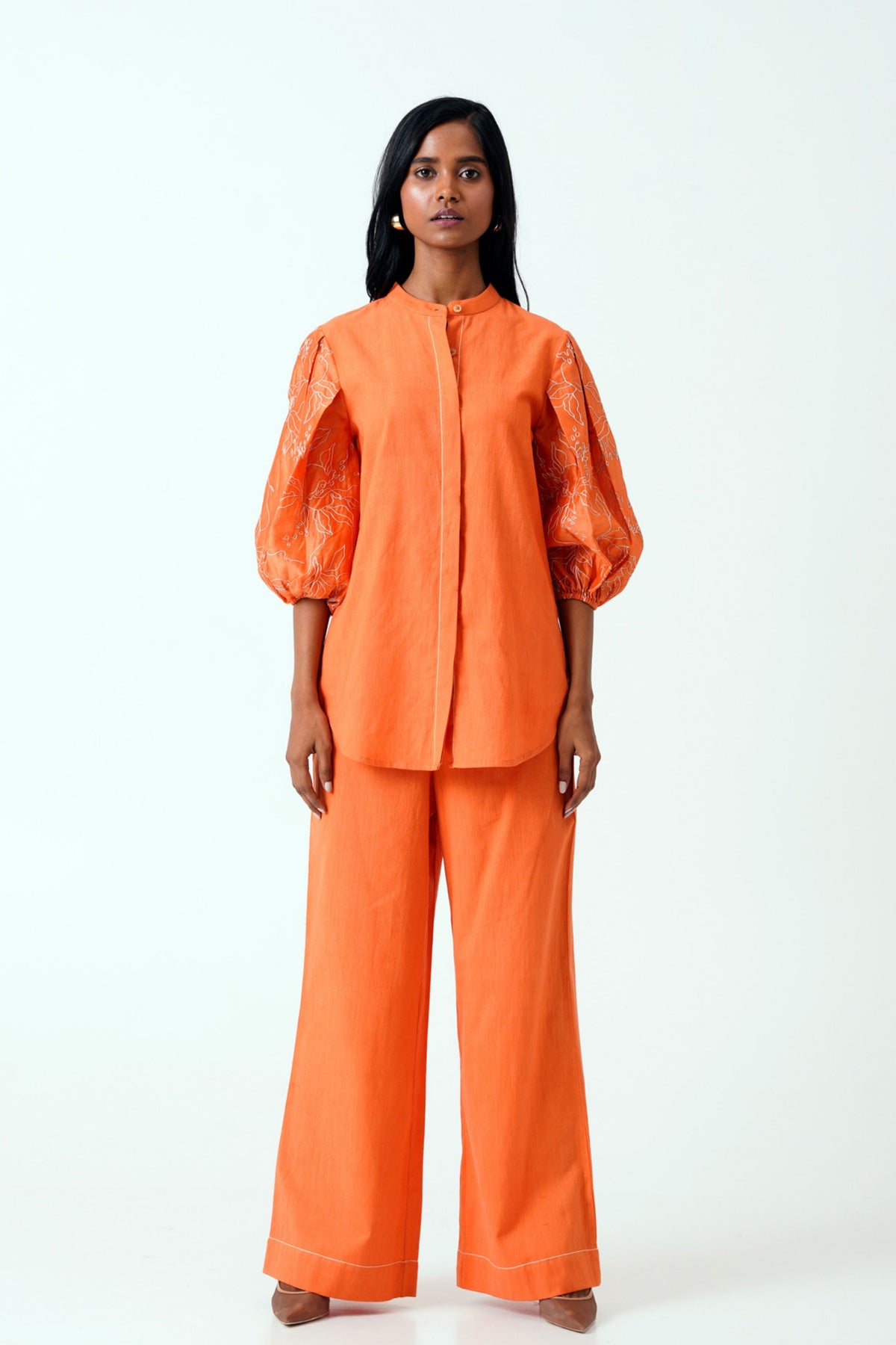 Sunset Orange Oba Co-ord Set