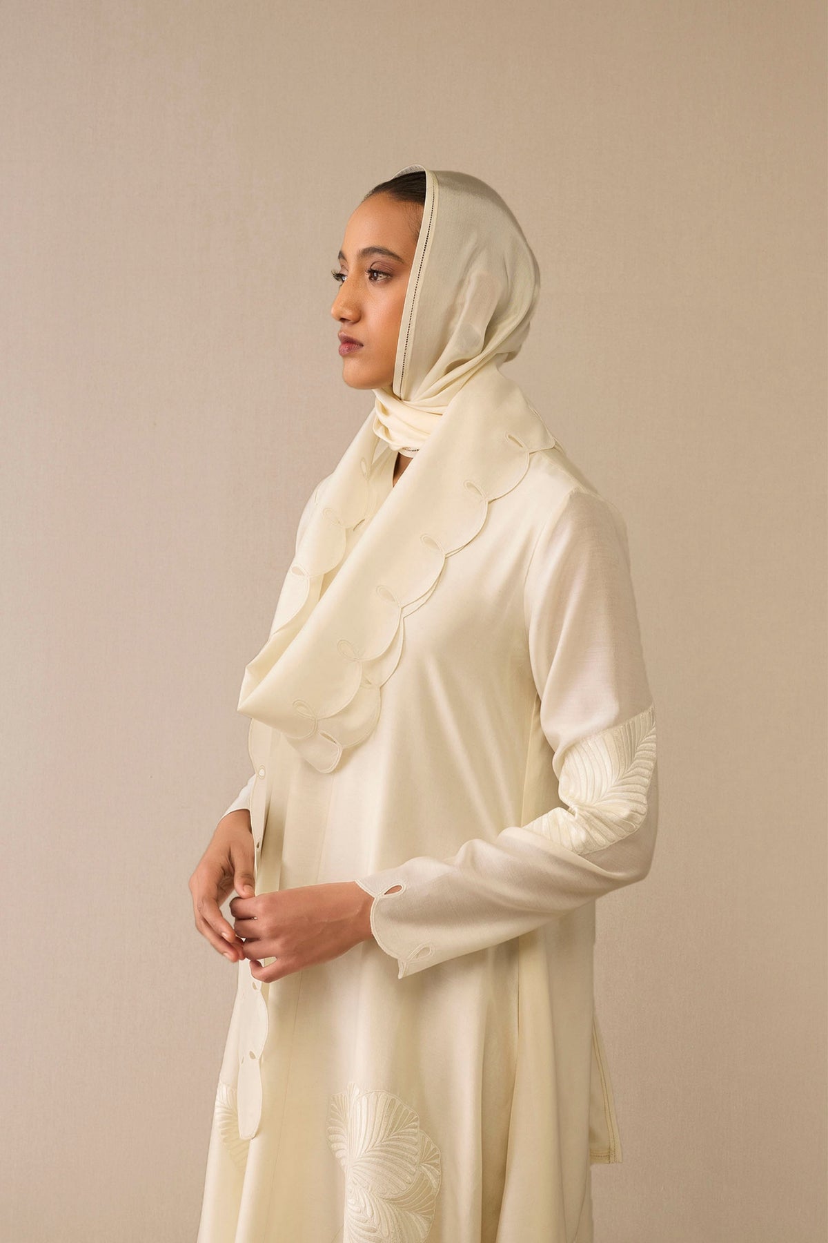 Ivory Sultana Scarf