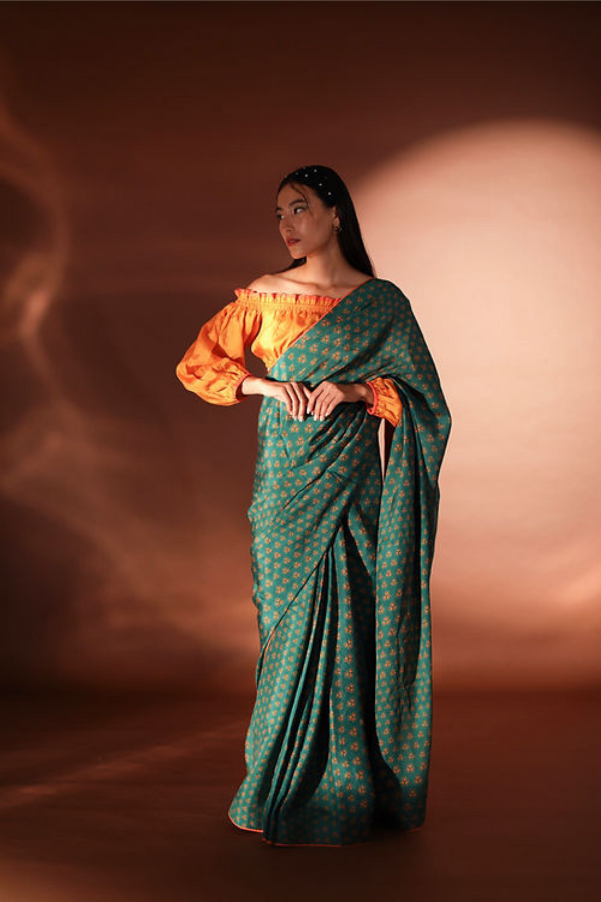 Sunset Saree