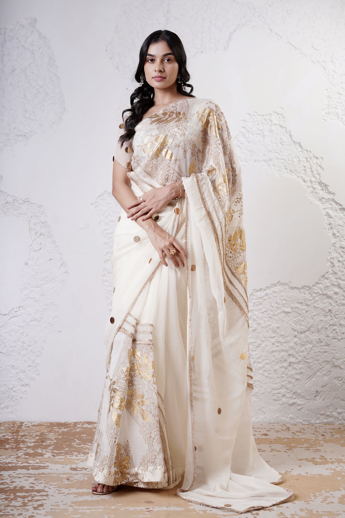 Ivory Moon Saree Set