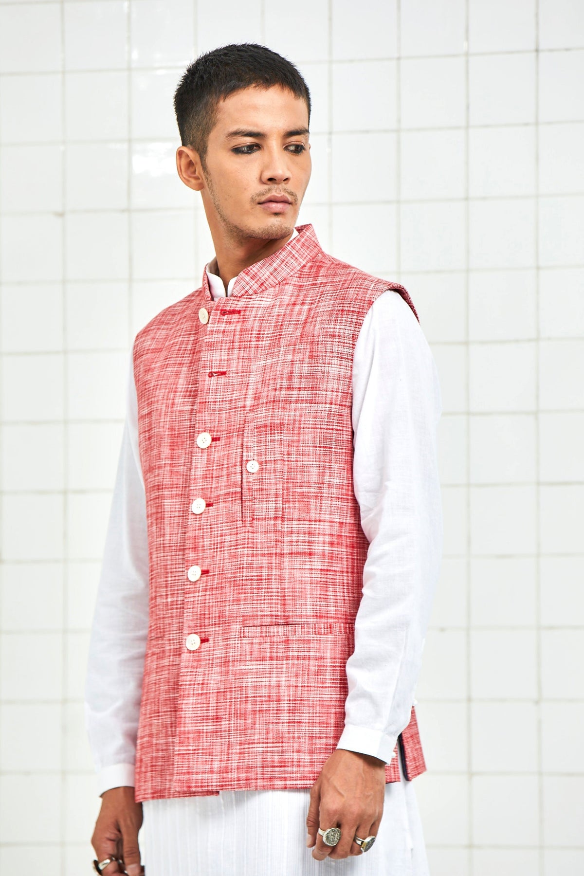 Keeta Linen Nehru Jacket