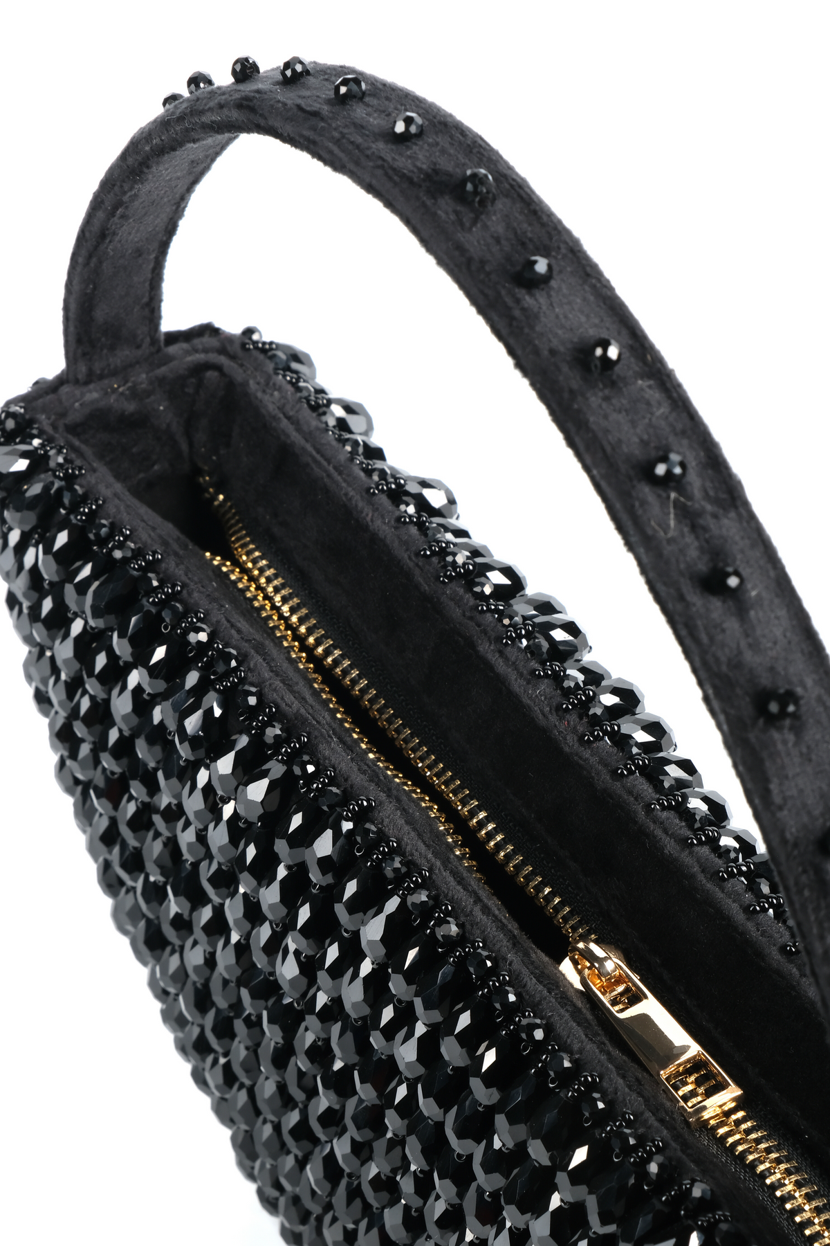 Clara Black Embellished Handbag