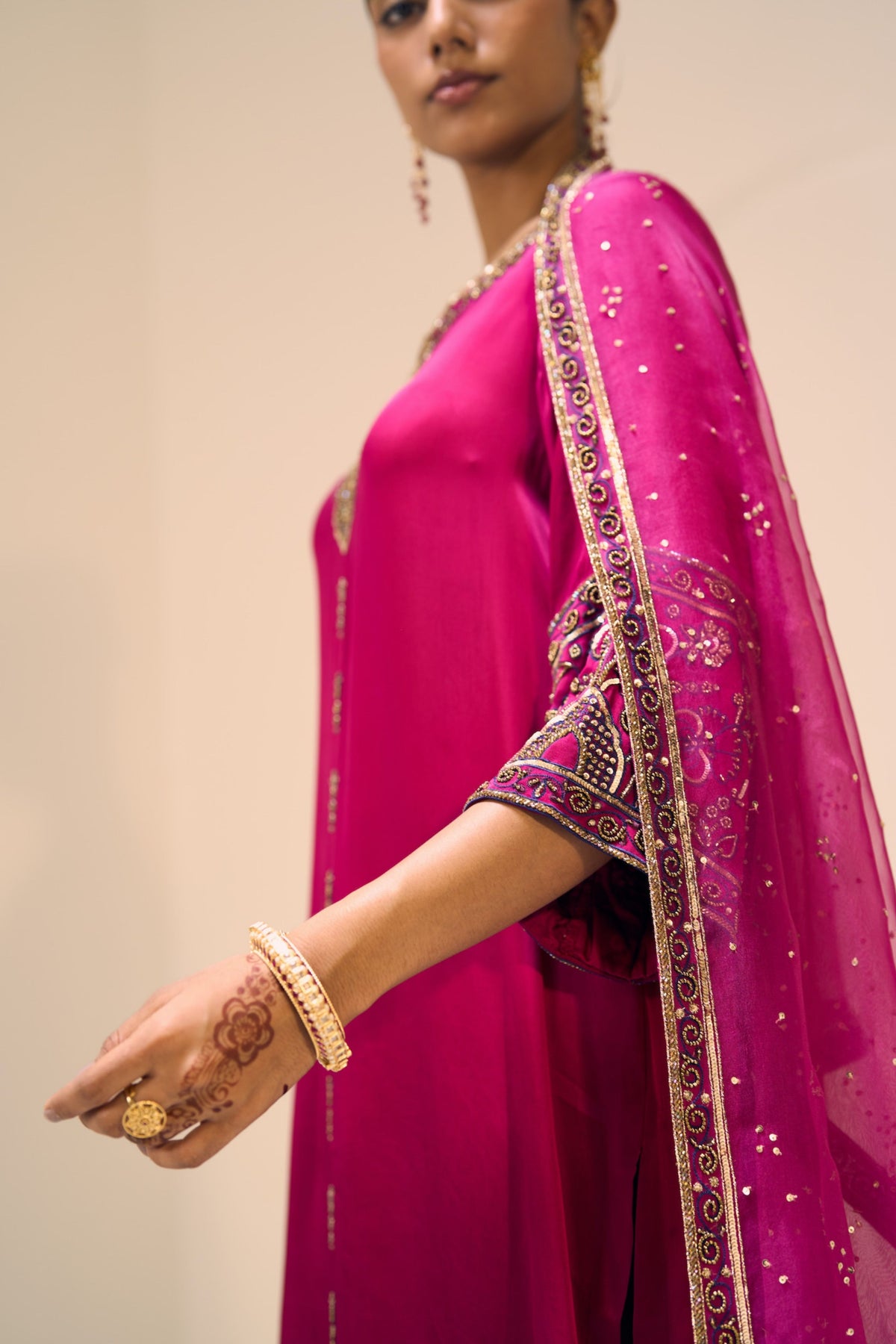 Pink Taara Dupatta