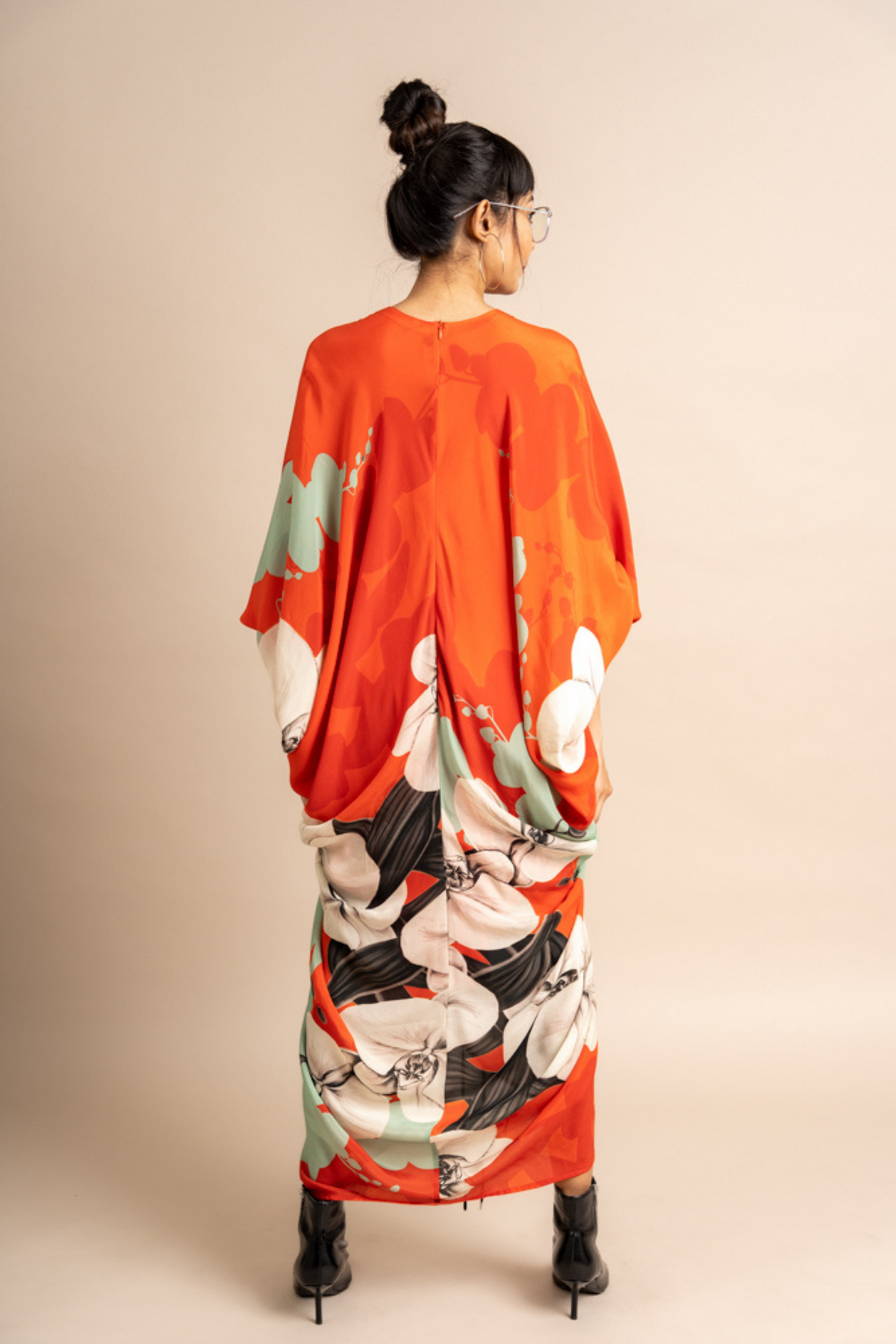 Tangerine Print Kite Dress