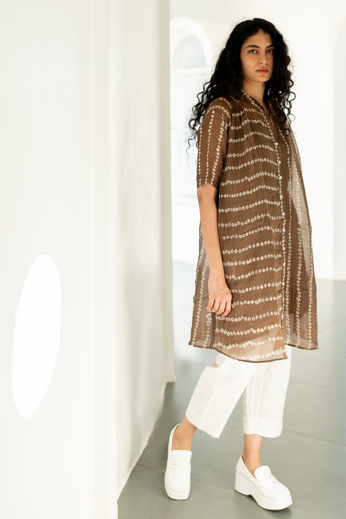 Rosewood Bandhej Tunic Set