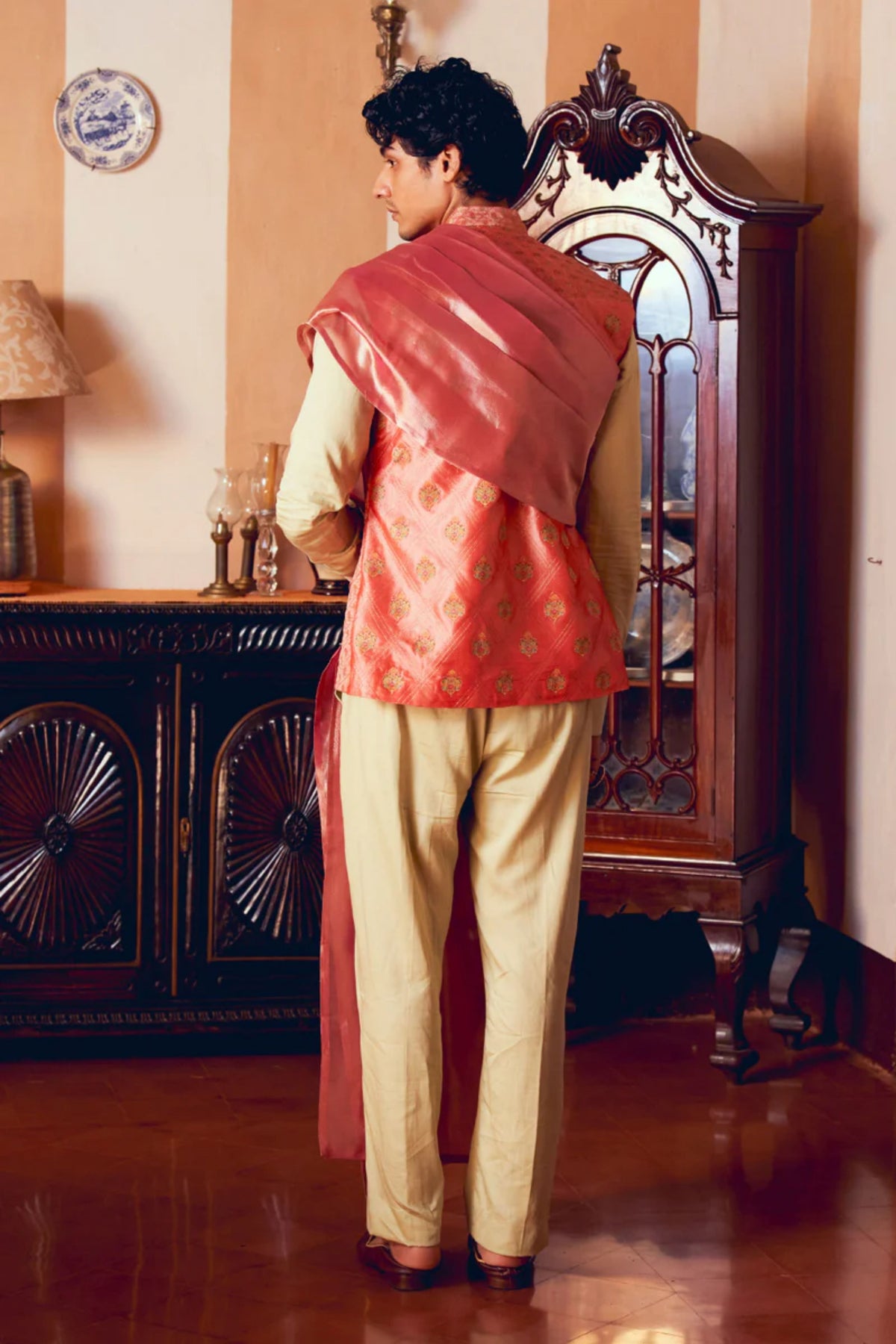 Coral Nehru Jacket