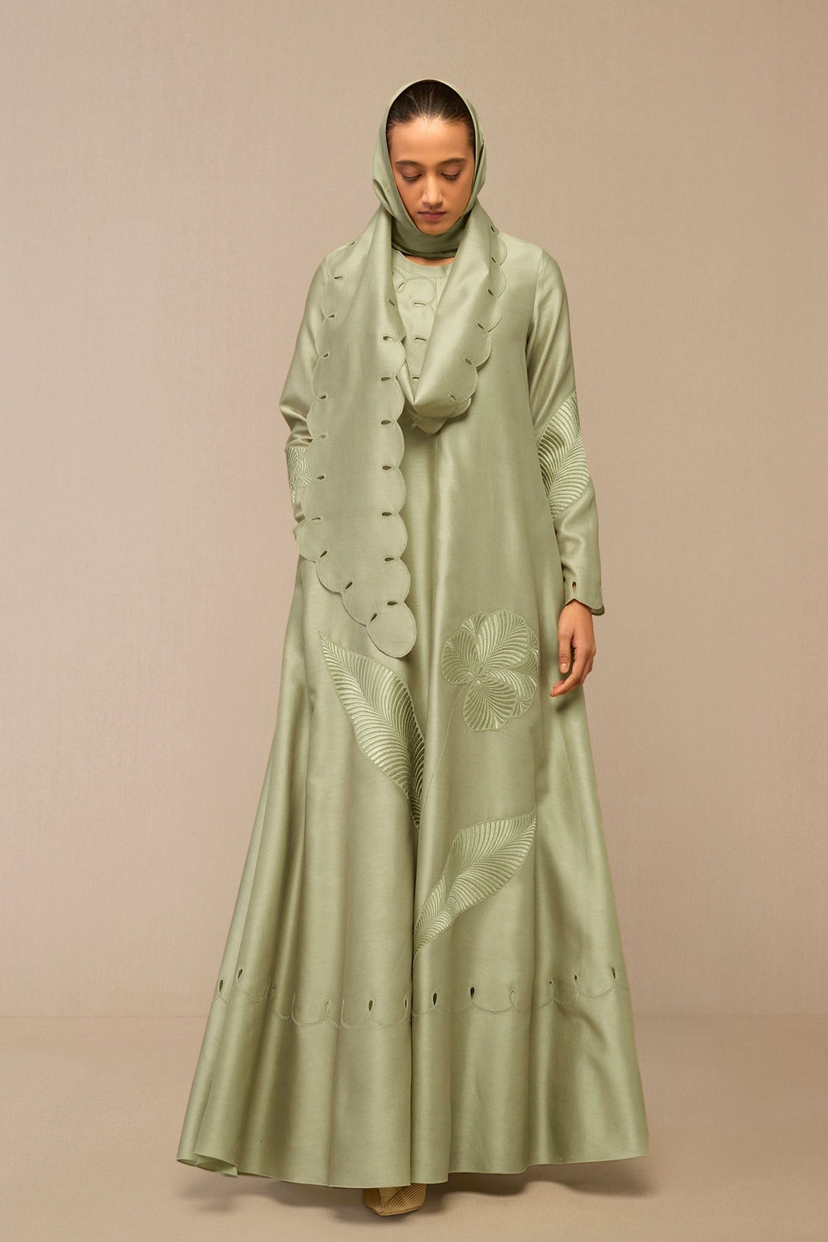 Pista Green Zainat Dress