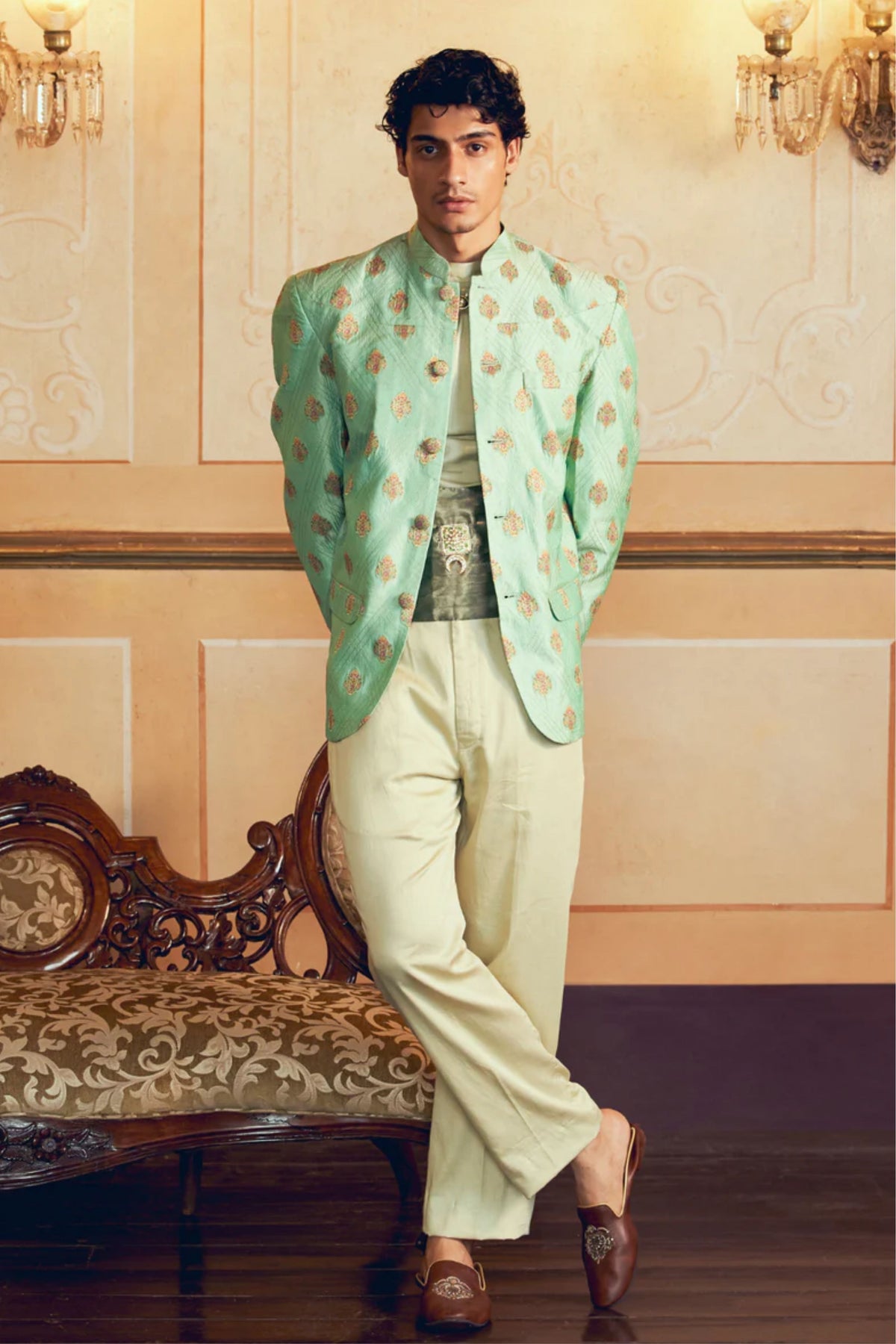 Mint Green Jacket Set