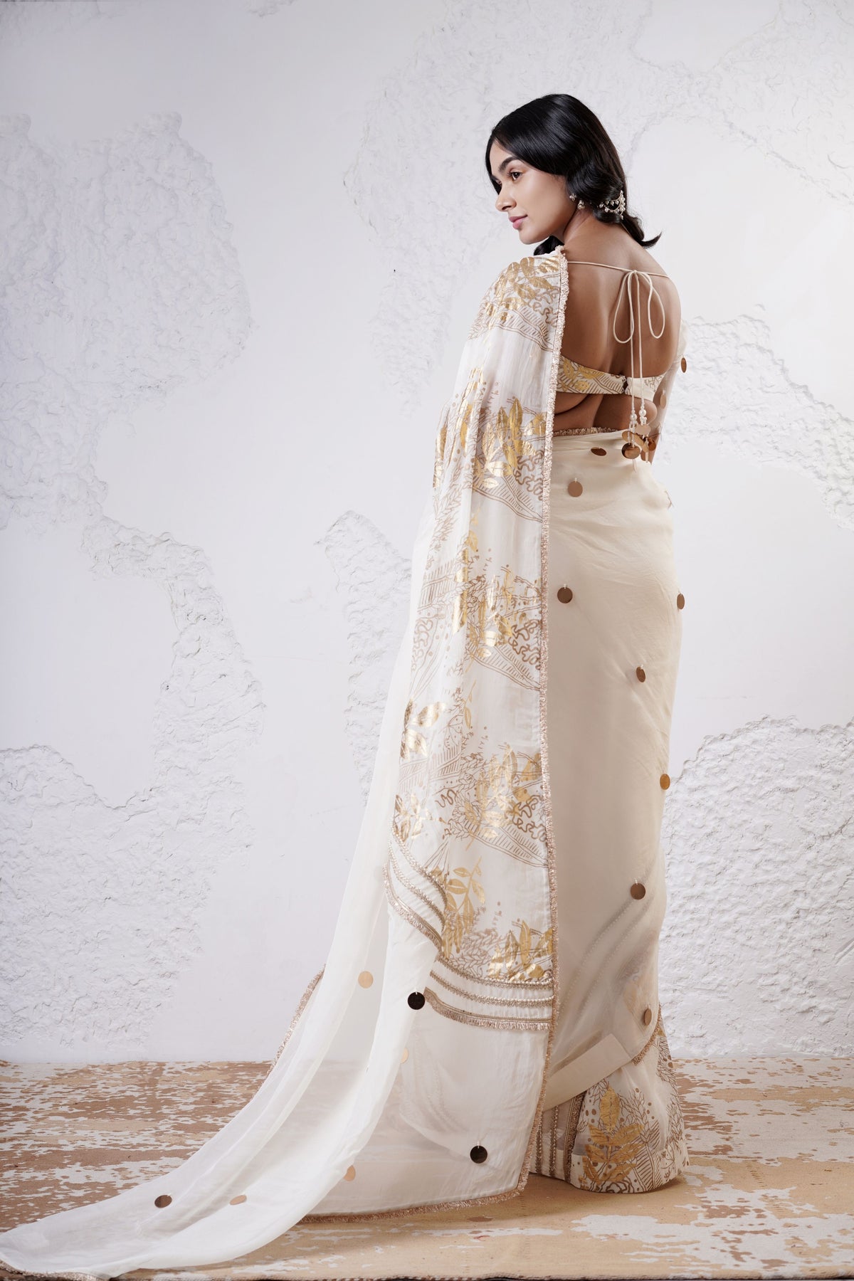 Ivory Moon Saree Set