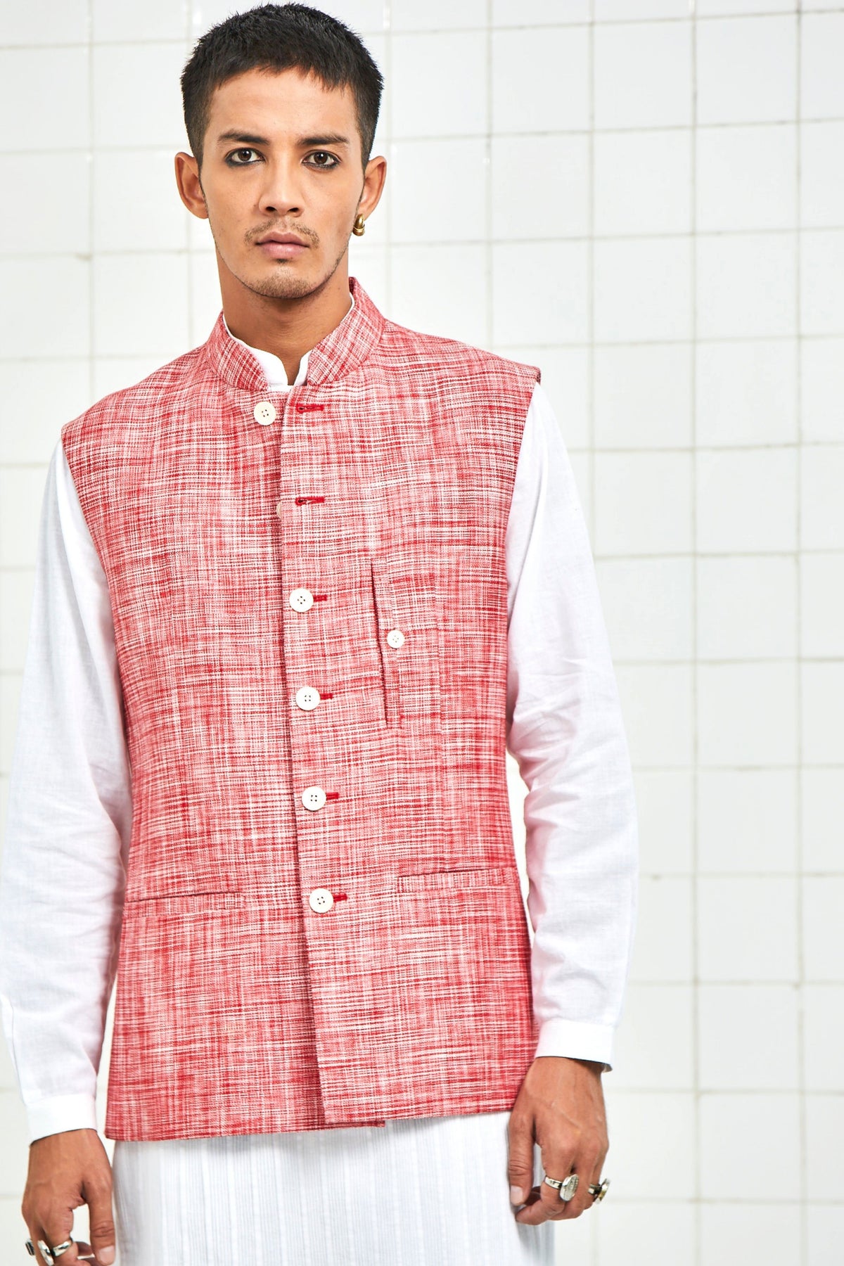 Keeta Linen Nehru Jacket