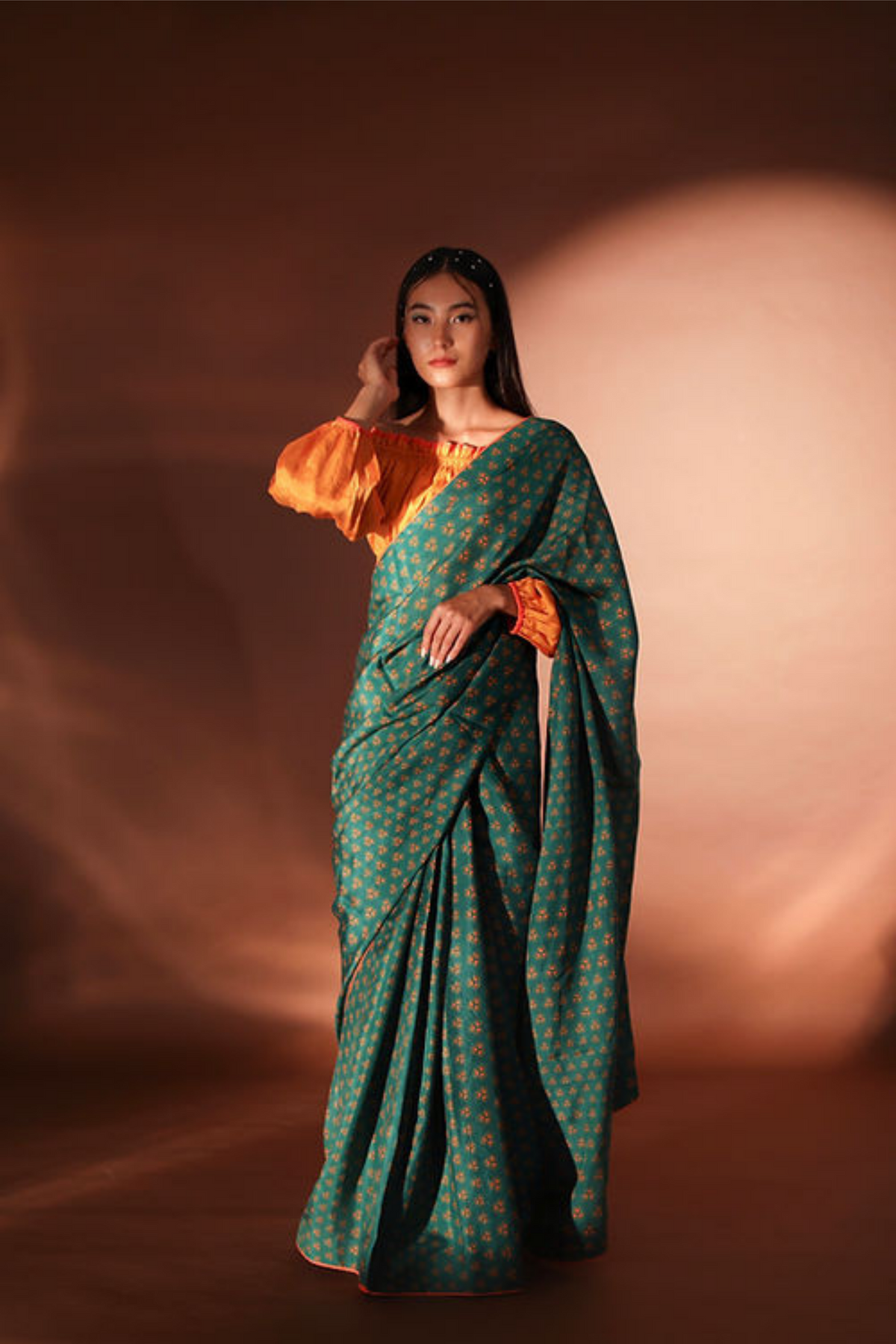 Sunset Saree