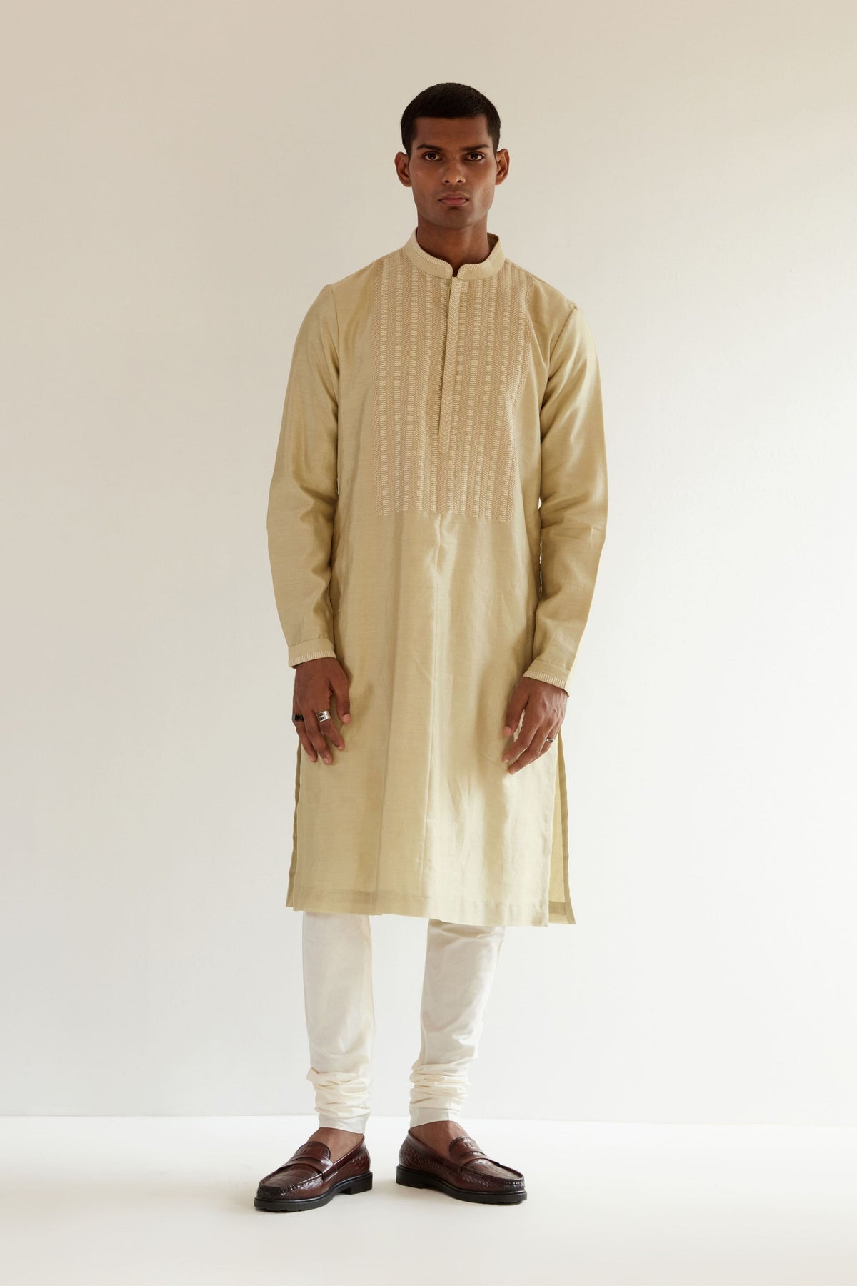 Linear Yoke Kurta Set