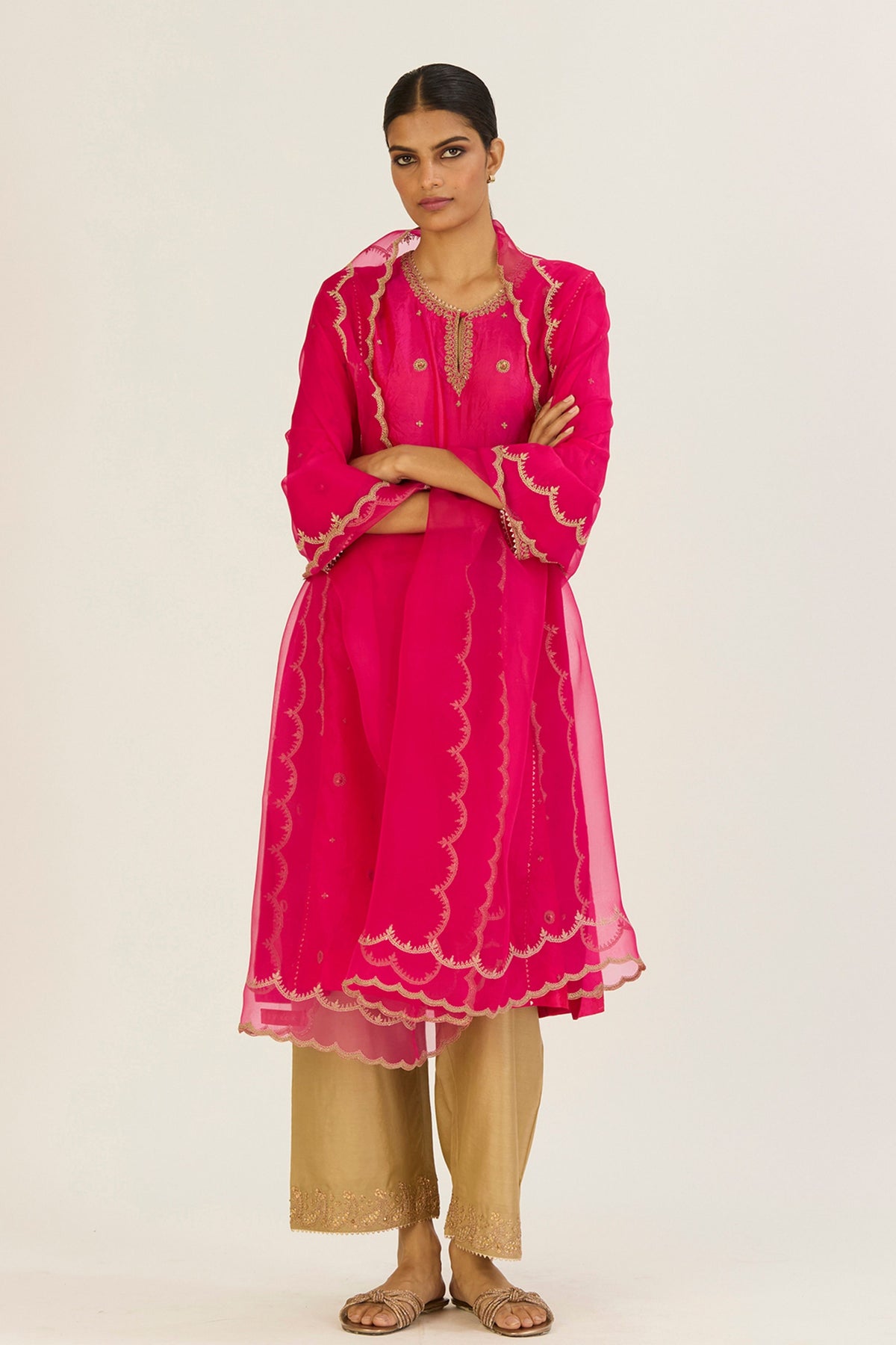 Hina Fuschia Kurta &amp; Pants