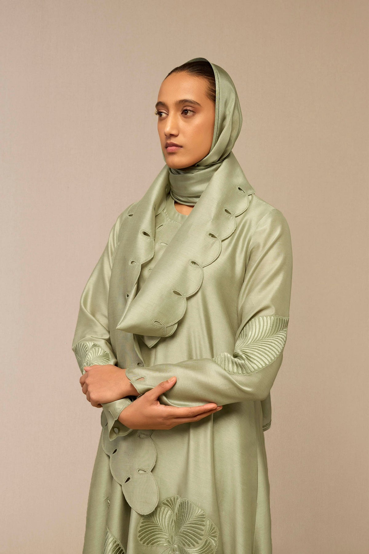 Pista Green Sultana Scarf