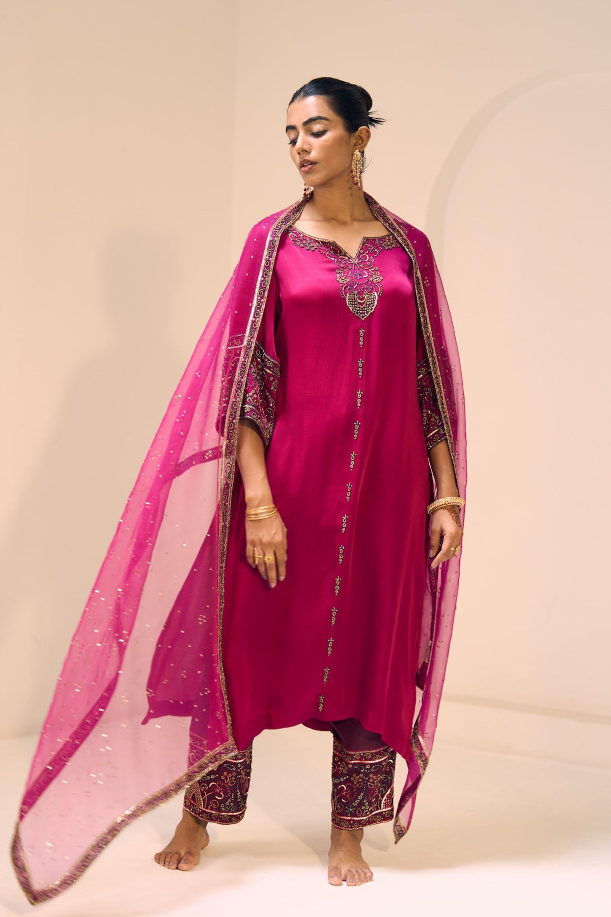 Pink Taara Dupatta