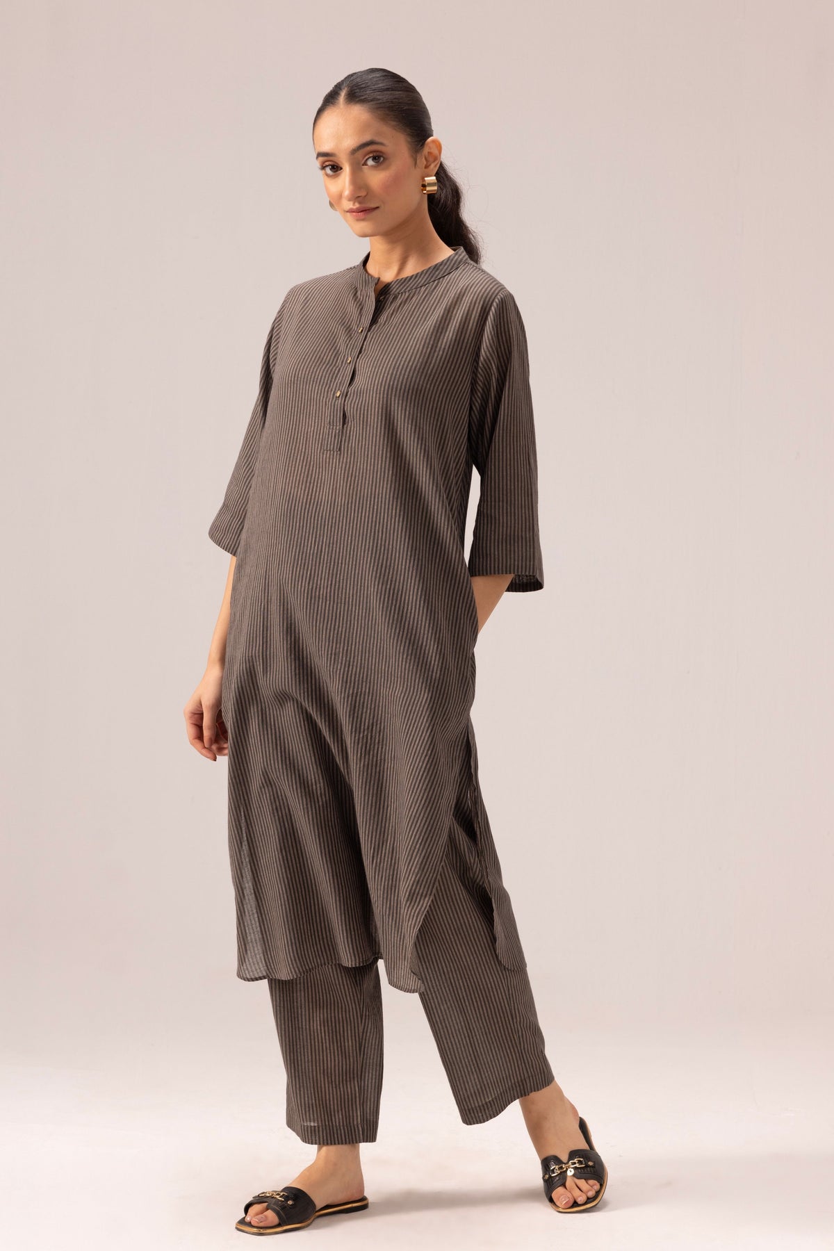 Simran Grey Kurta Set