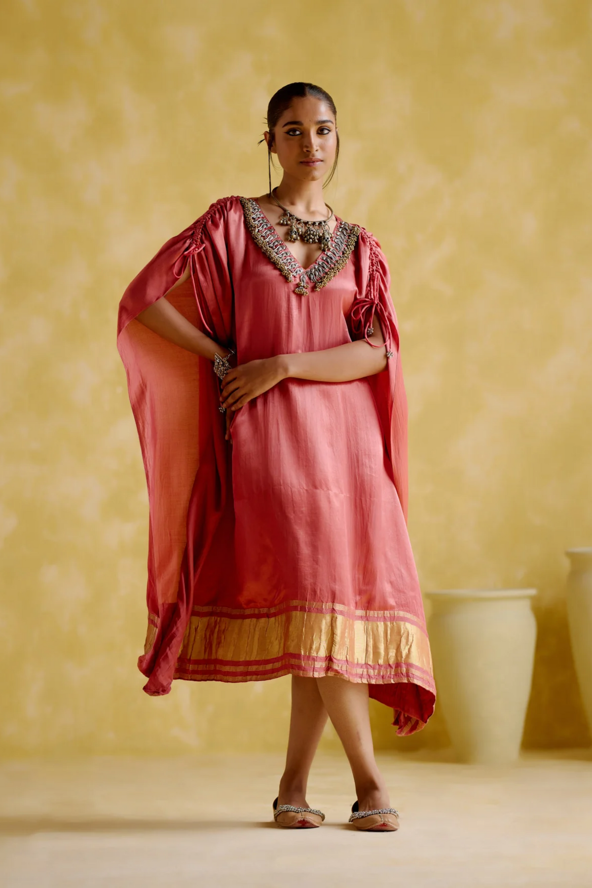 Amor Pink Kaftan Dress