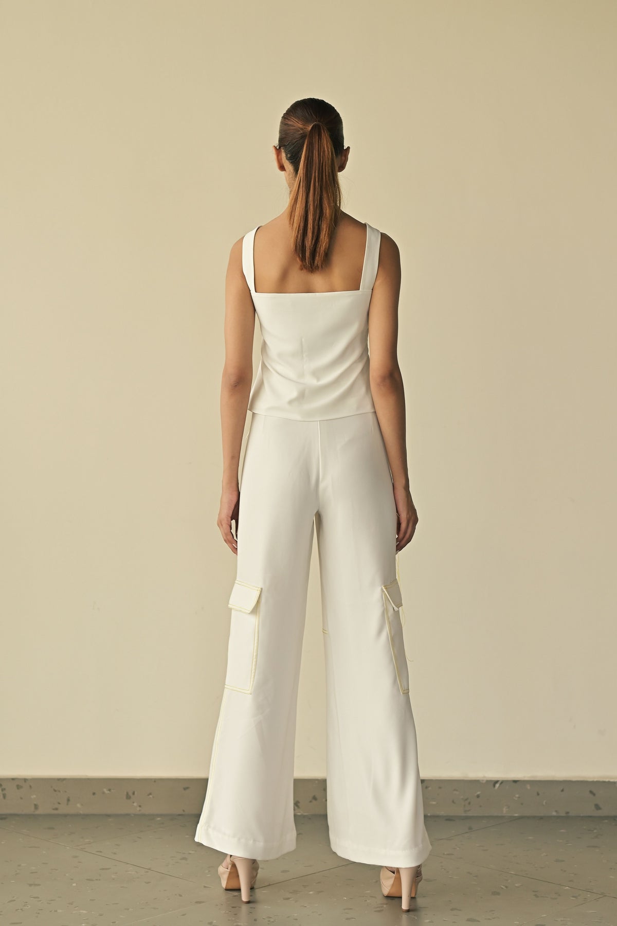 Seam Line Stitched Trousers